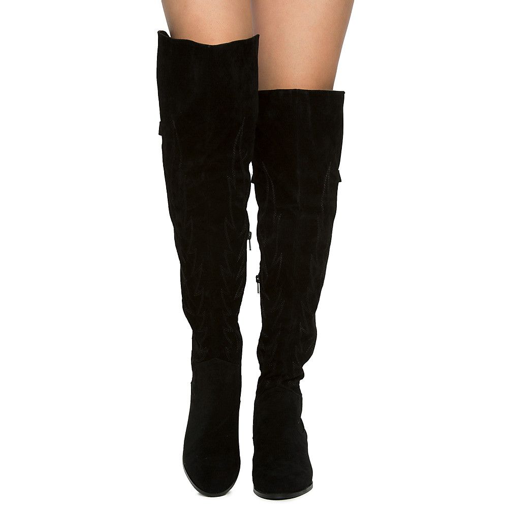 Yoki Blanka 03 Thigh High Boots Blanka-03 Black - Shiekh