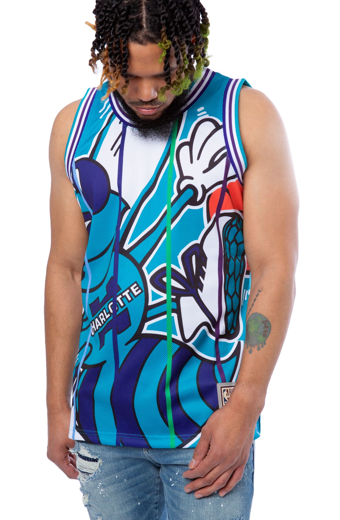 Mitchell & Ness NBA Big Face 2.0 Jersey Charlotte Hornets' MSTKBW19146 -  KICKS CREW