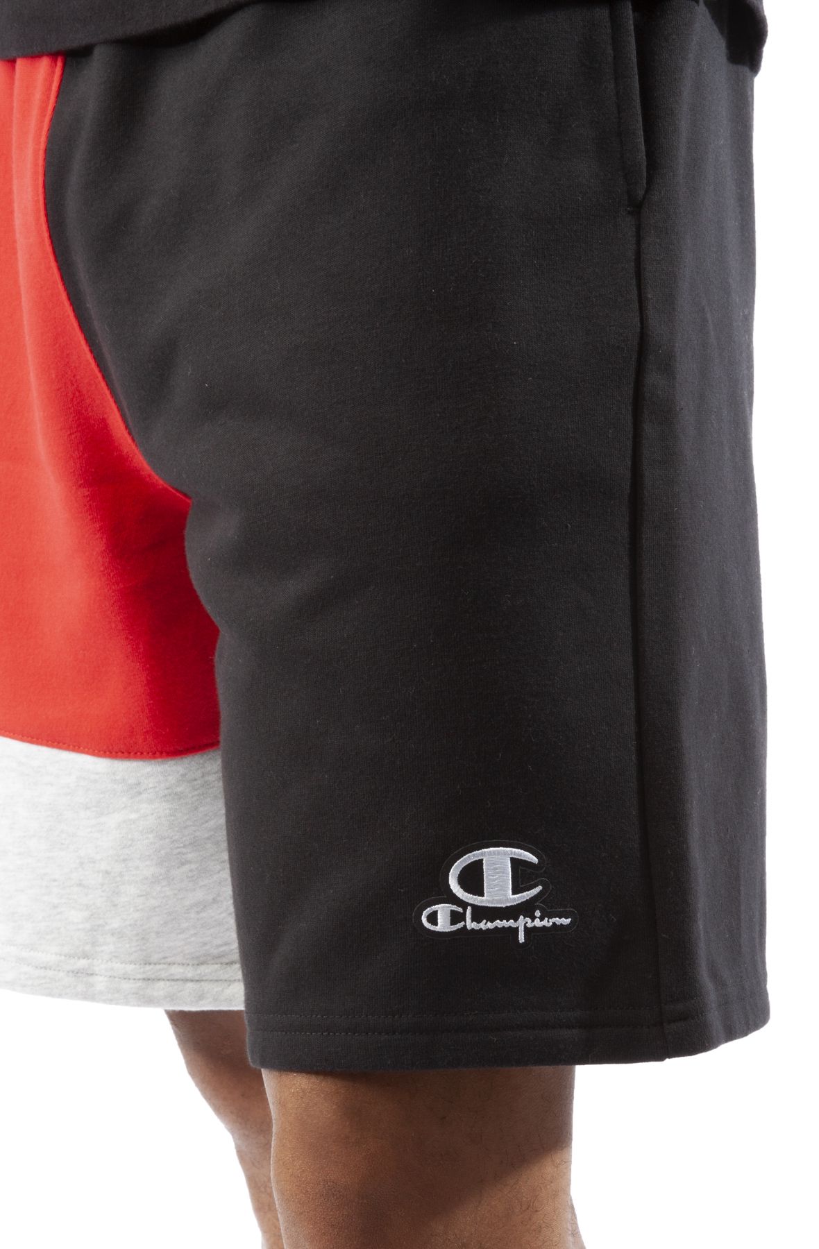 CHAMPION 8" Classic Fleece Color Blocked Shorts 83136551873-094 - Shiekh