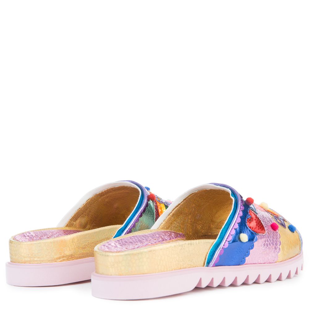 IRREGULAR CHOICE Love Peace Slides 4431-01A - Shiekh