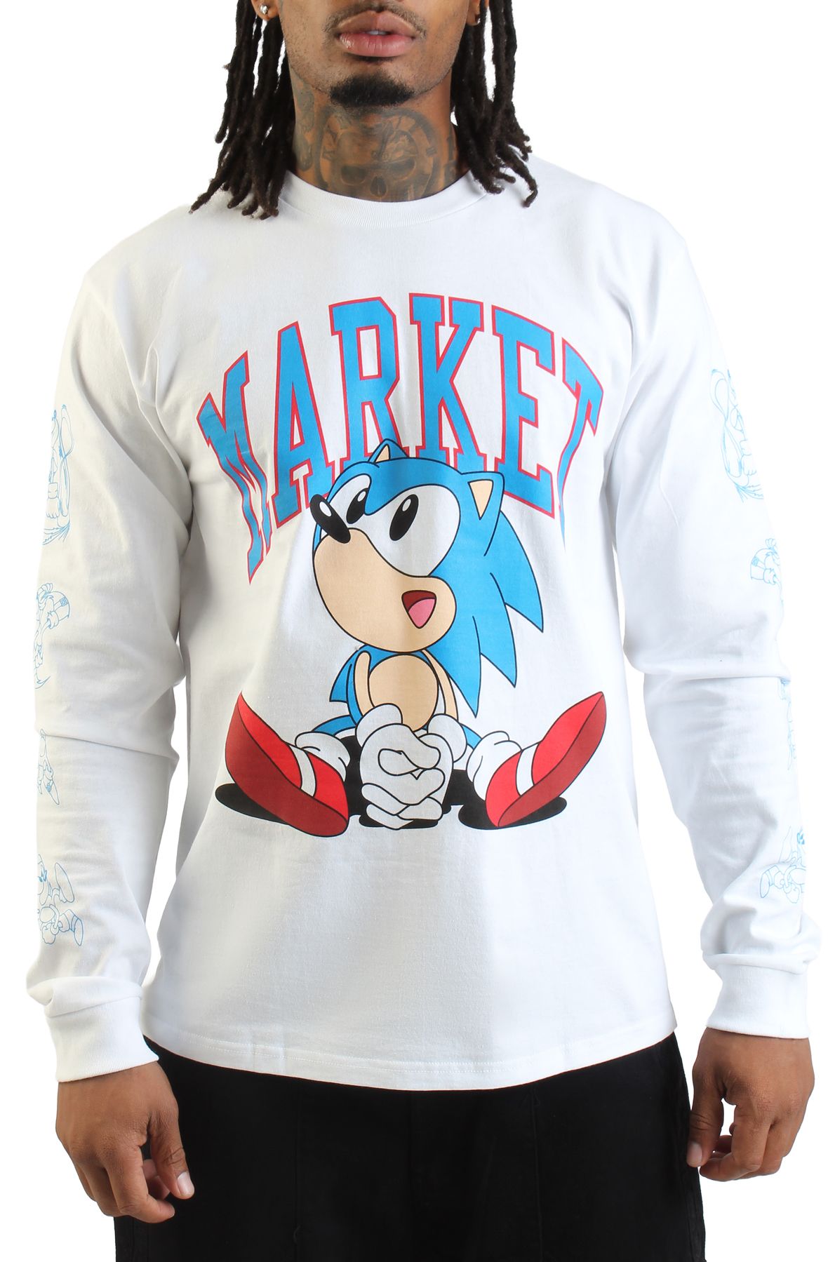 MARKET X Sonic Run LS T-Shirt MKT25Q3-LS0862WHT - Shiekh