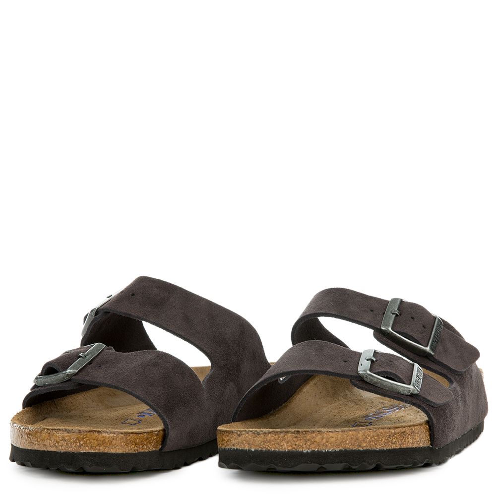 BIRKENSTOCK Women's Arizona N Velvet Grey Sandals 552323 - Shiekh