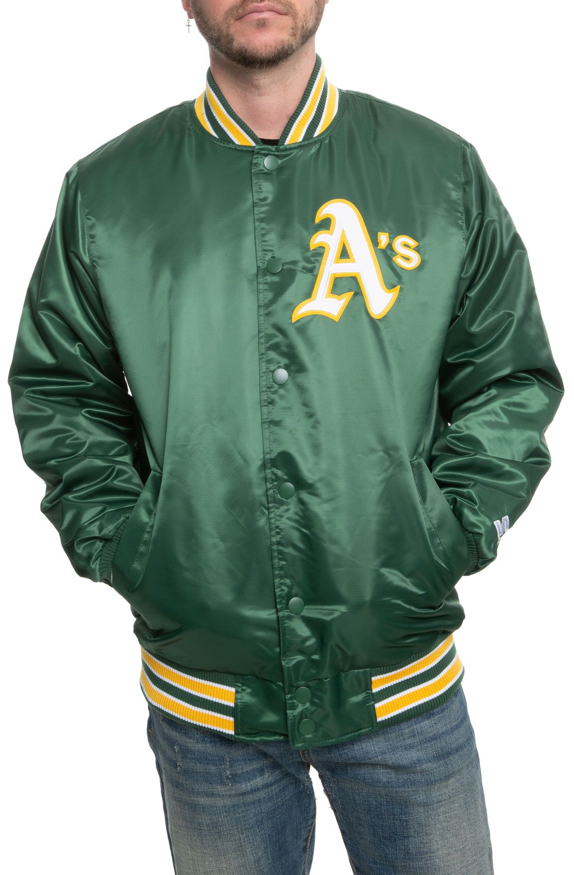 Kelly Green Oakland Athletics Pro Standard Logo Mashup Wool Varsity Heavy Jacket M