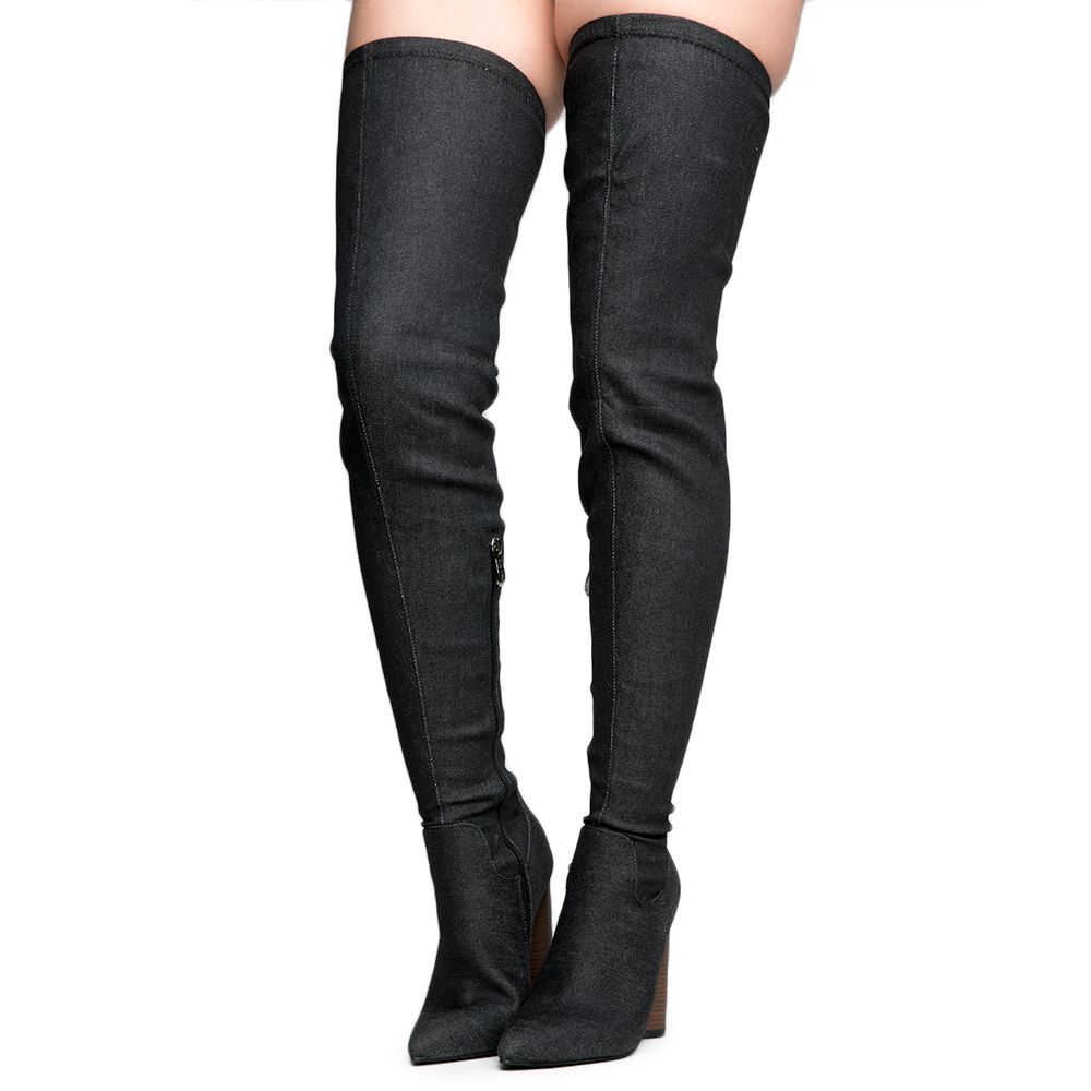 cape robbin thigh high boots