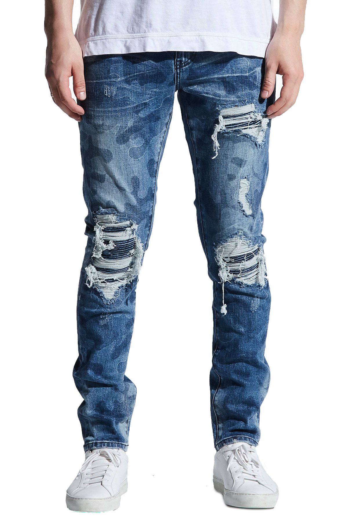 EMBELLISH Mathewson Rip and Repair Denim in EMBF219-120 - Shiekh