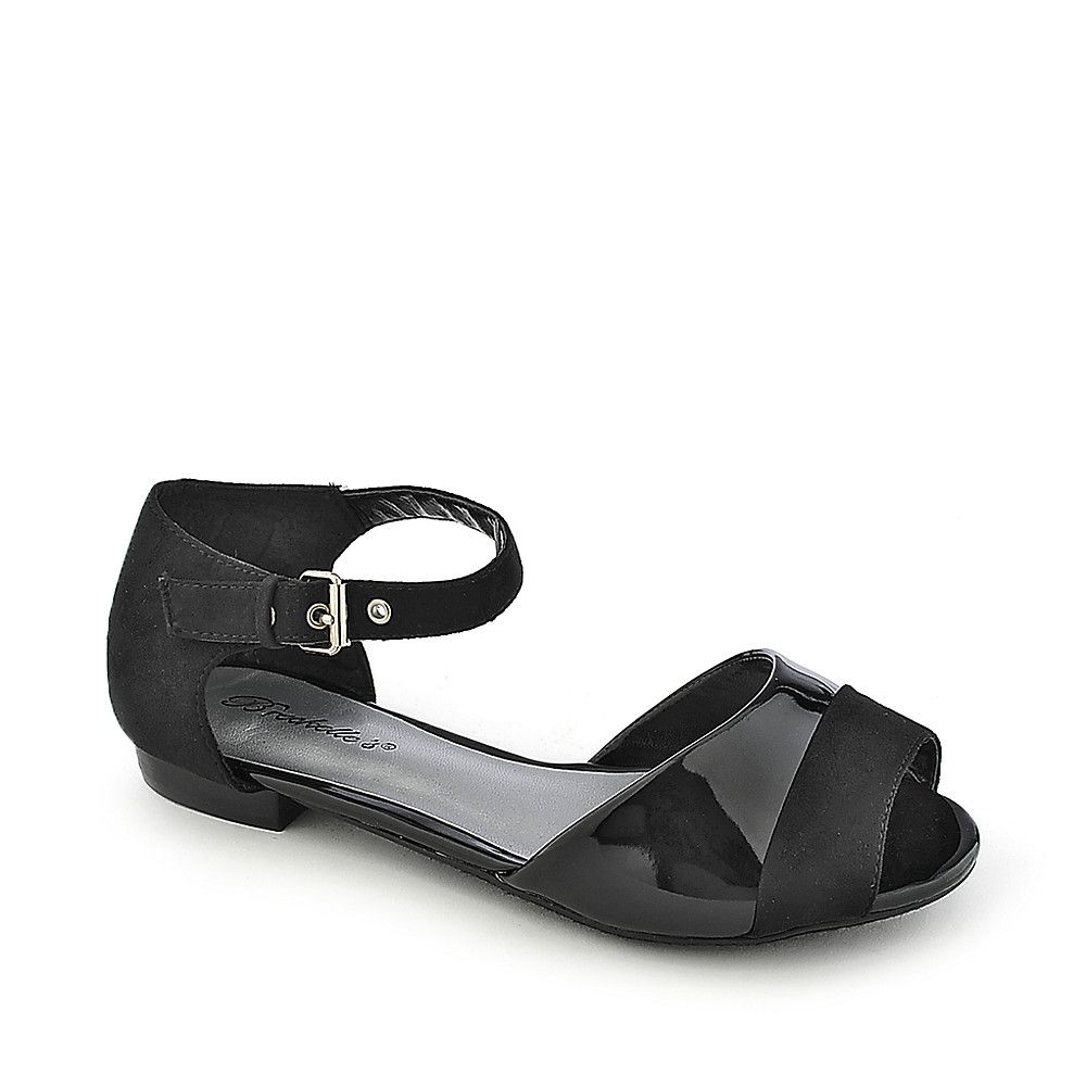 OPPO Becky-44 Flat Sandals BECKY-44/BLACK - Shiekh