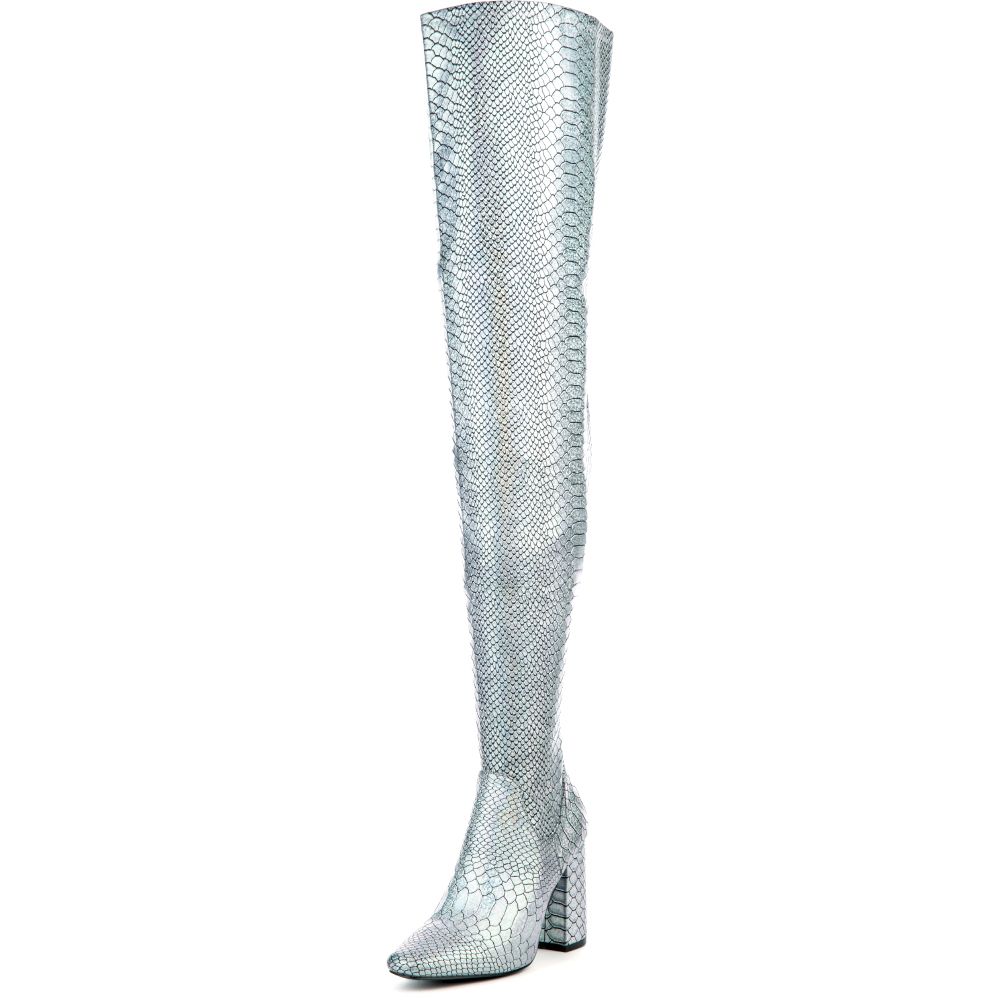 CAPE ROBBIN Betisa-49 Boot BETISA-49/SILVER - Shiekh