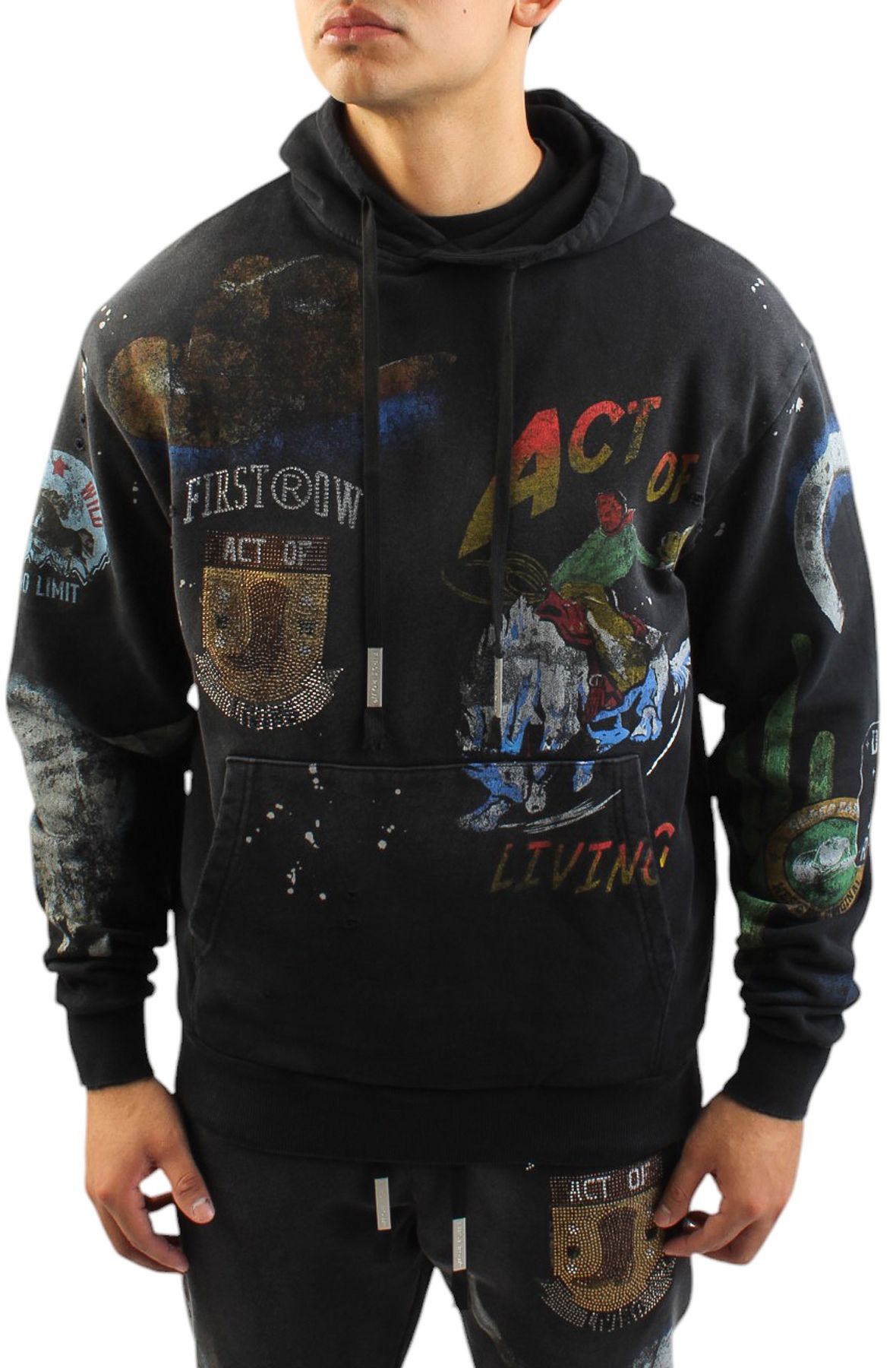 FIRST ROW ADVENTURE DEPT HOODIE FRF2488-BLK - Shiekh
