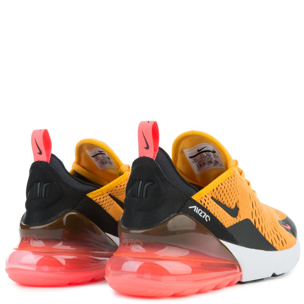 Air max 270 university hotsell gold/black/hot punch/black