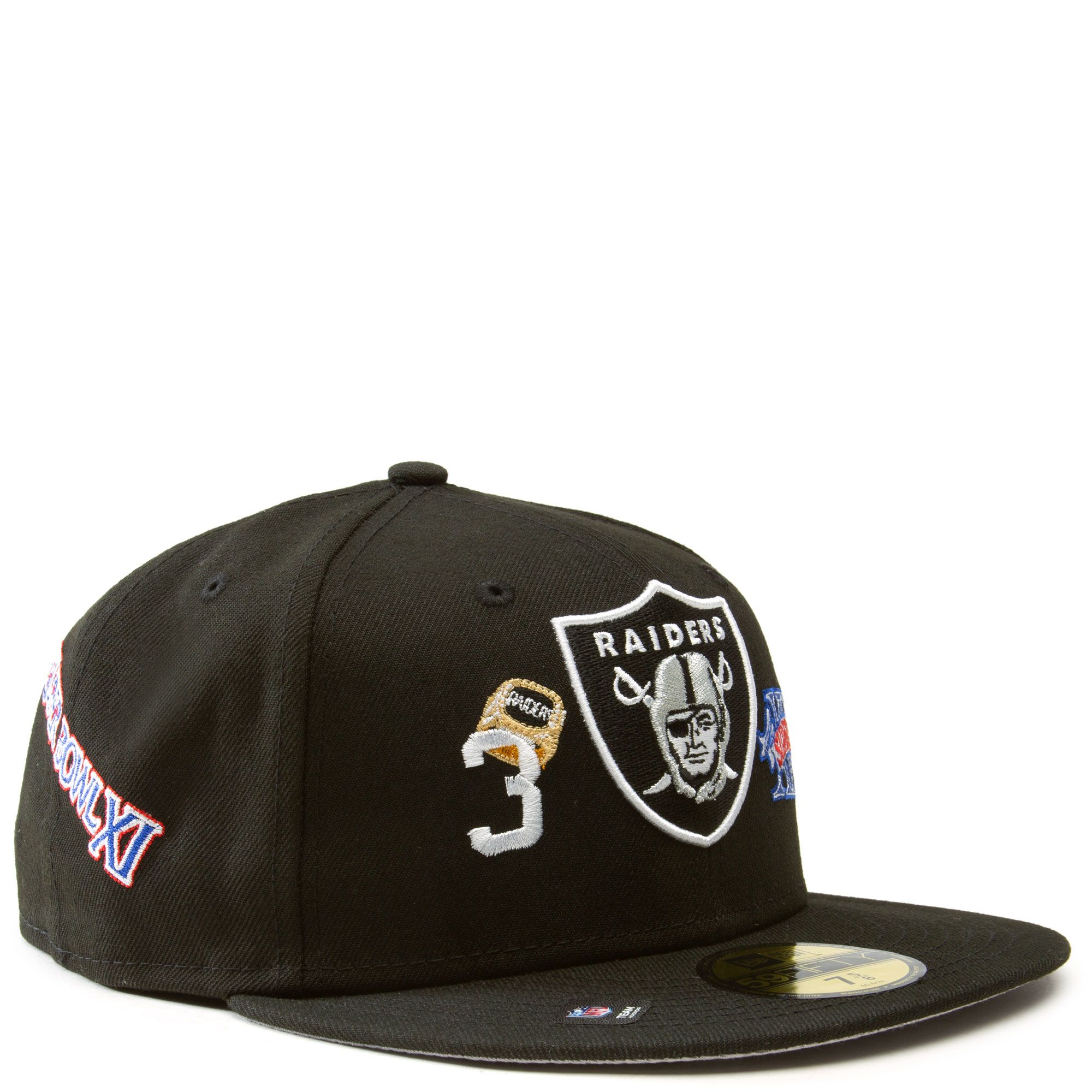 NEW ERA CAPS Las Vegas Raiders 3X Super Bowl Champions 59Fifty Fitted