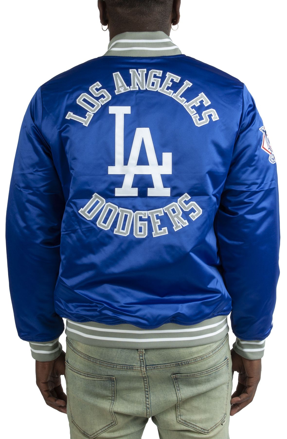 Los Angeles Dodgers Mitchell & Ness Lightweight Satin Full-Snap Jacket  Men's XL