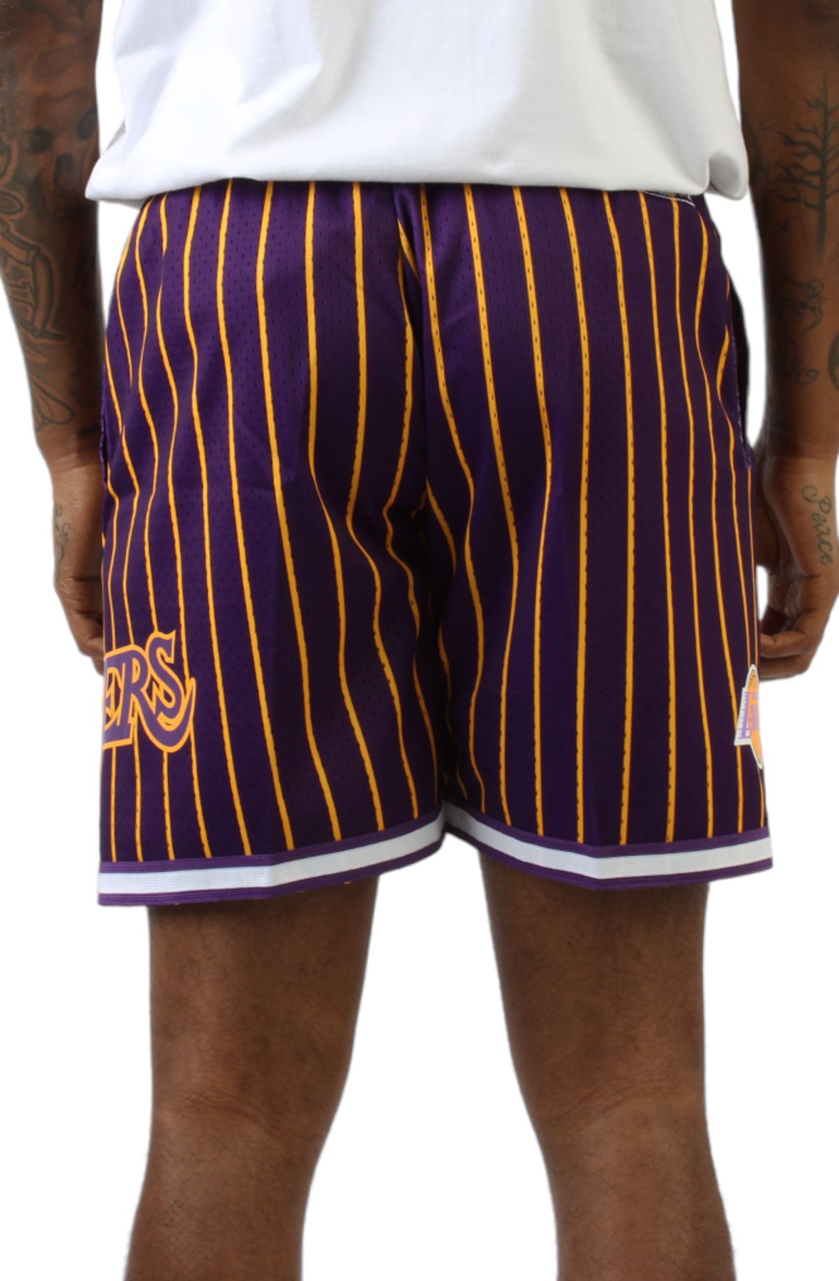 Mitchell & Ness Men's Purple Los Angeles Lakers City Collection