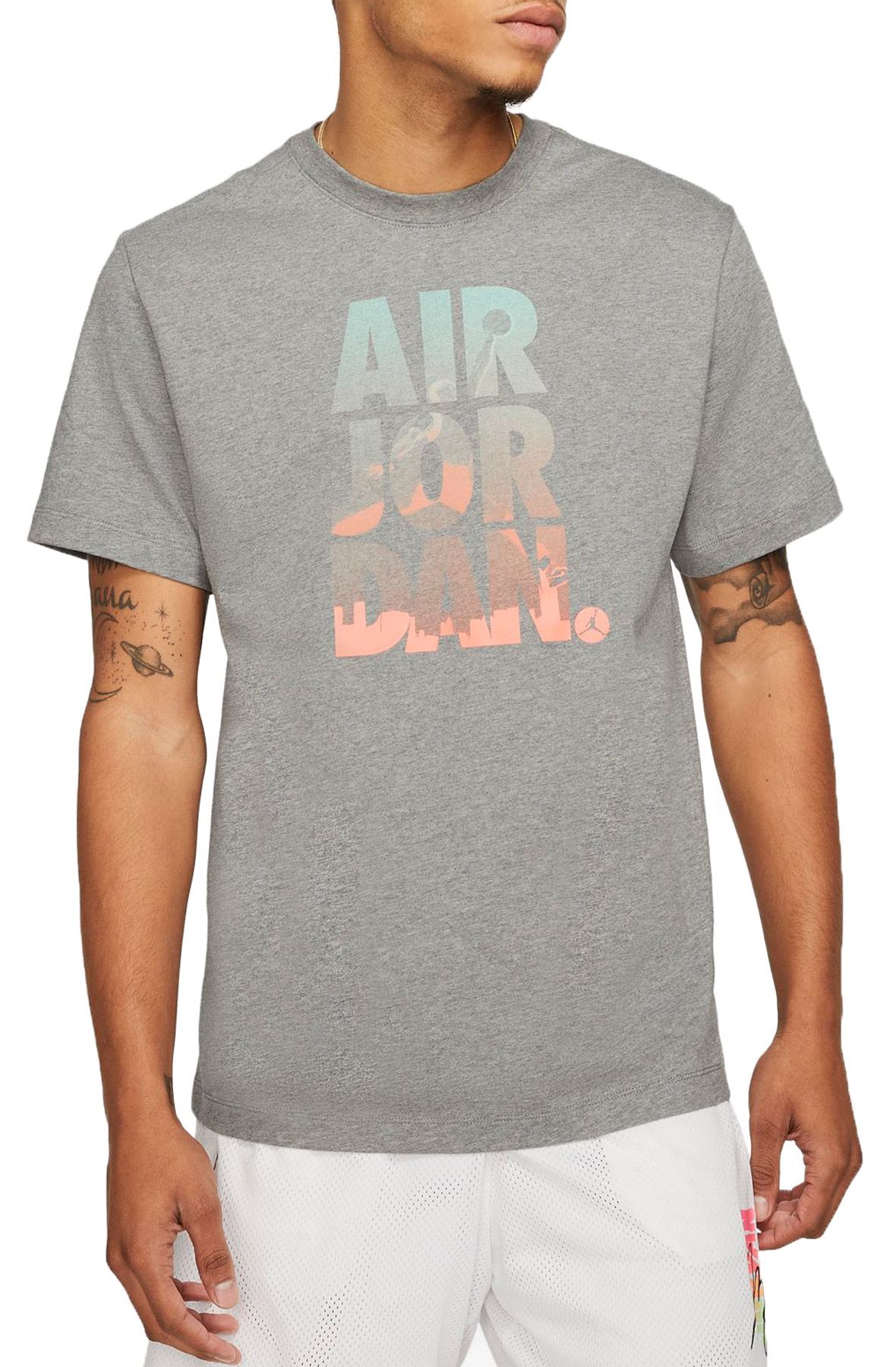 ★★Nike★★ Jordan Jumpman Short Sleeve T-Shirt M Carbon He JORDAN Jumpman Classics Short-Sleeve Graphic T-Shirt DC9354
