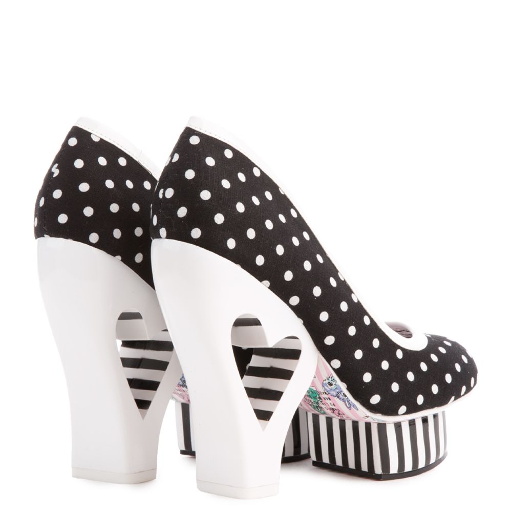 black platform heels for women