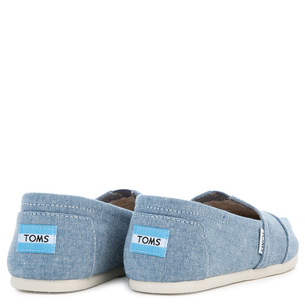 Blue slub chambray women's classics sale