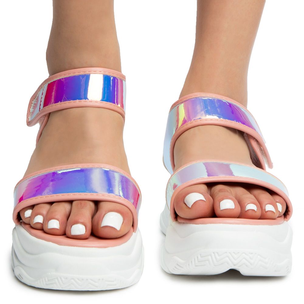 YOKI STAR-12 PLATFORM SANDALS STAR-12-BLUSH - Shiekh