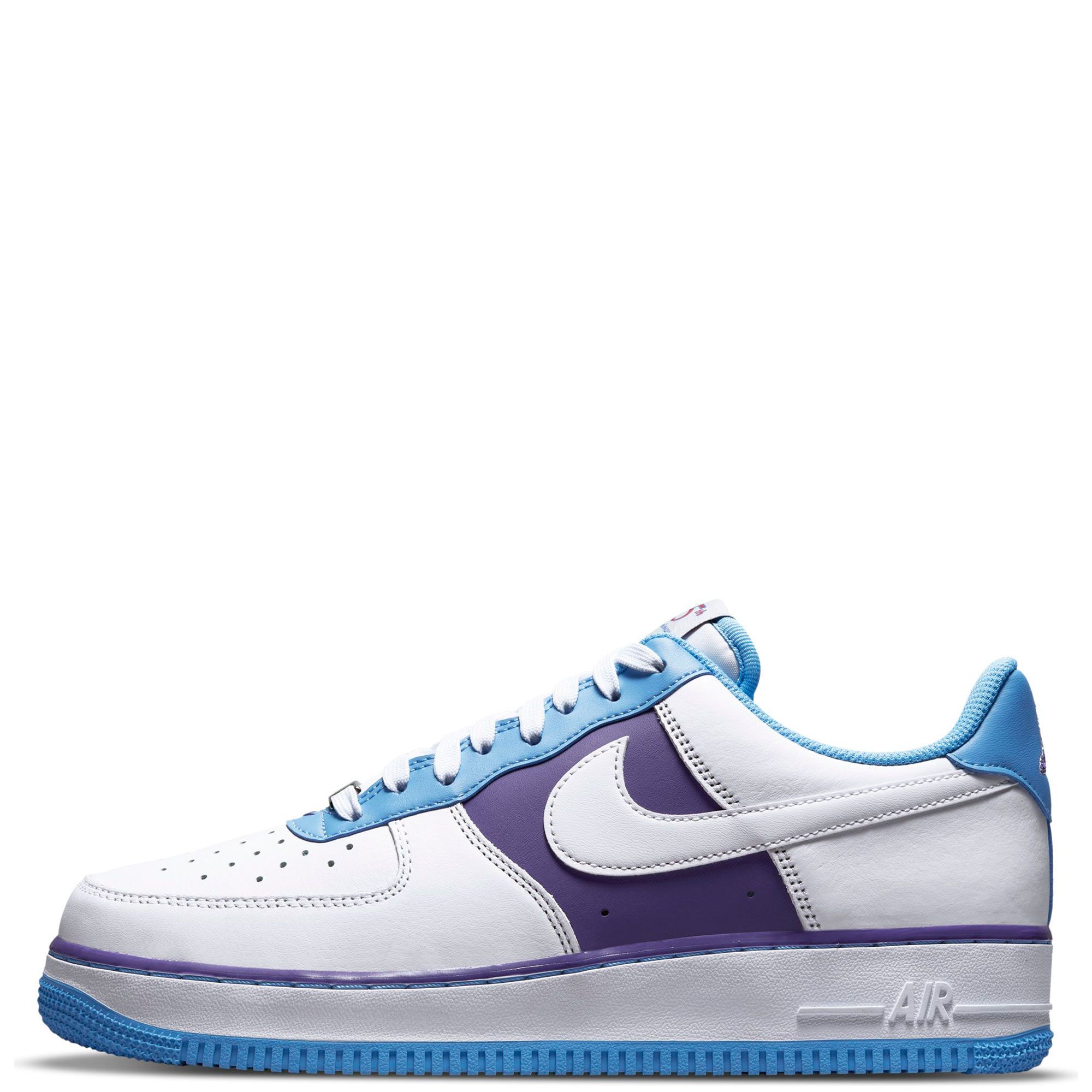 NIKE Air Force 1 '07 LV8 82 Double Swoosh Shoes Mens 13 Sail Blue White UNC