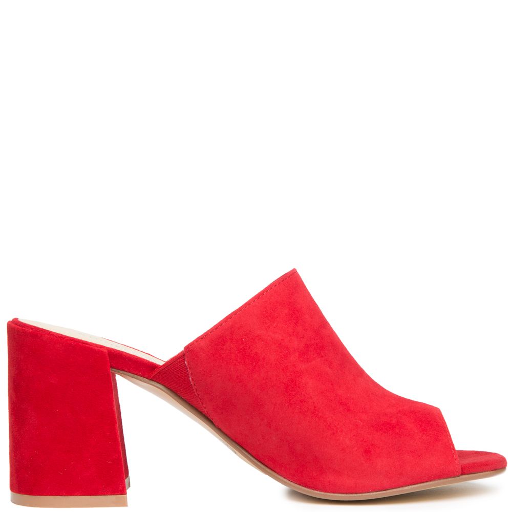 CHINESE LAUNDRY Chinese Laundry Sammy Heeled Slide Sandals SAMMY/RED