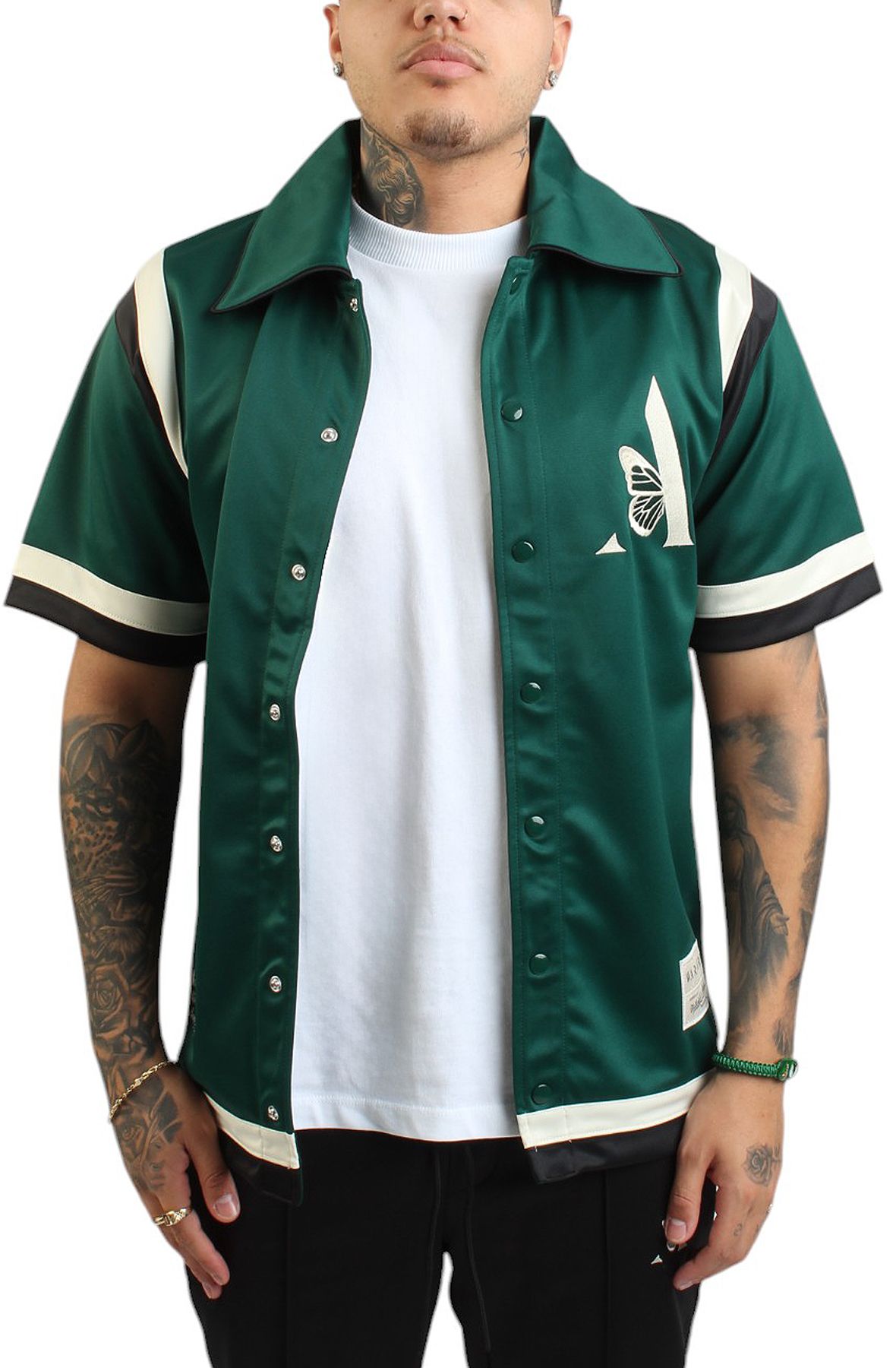 MITCHELL AND NESS Mitchell Ness x Waraire Black Full-Snap Shooting