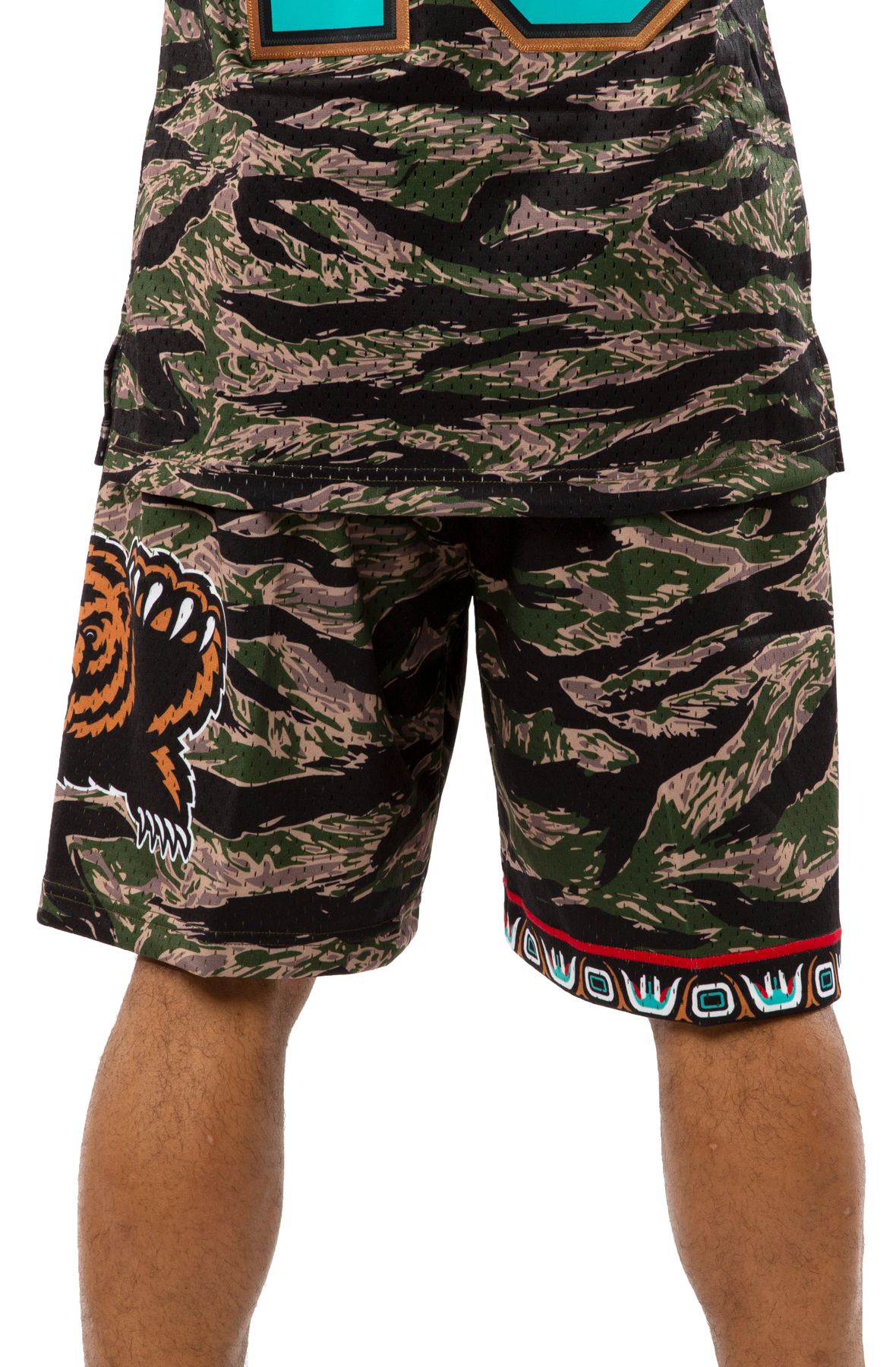 MITCHELL AND NESS Vancouver Grizzlies Tiger Swingman Shorts SMSHBW19093 ...