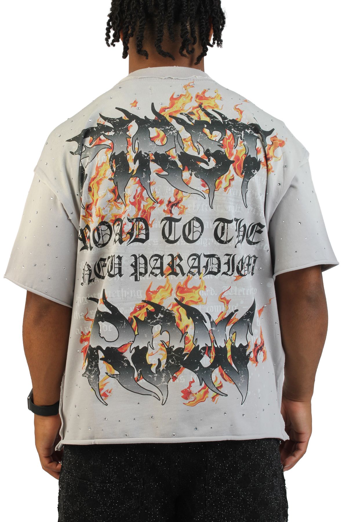 FIRST ROW Road to Paradise Heavy T-Shirt FRT3058D-LGRY - Shiekh