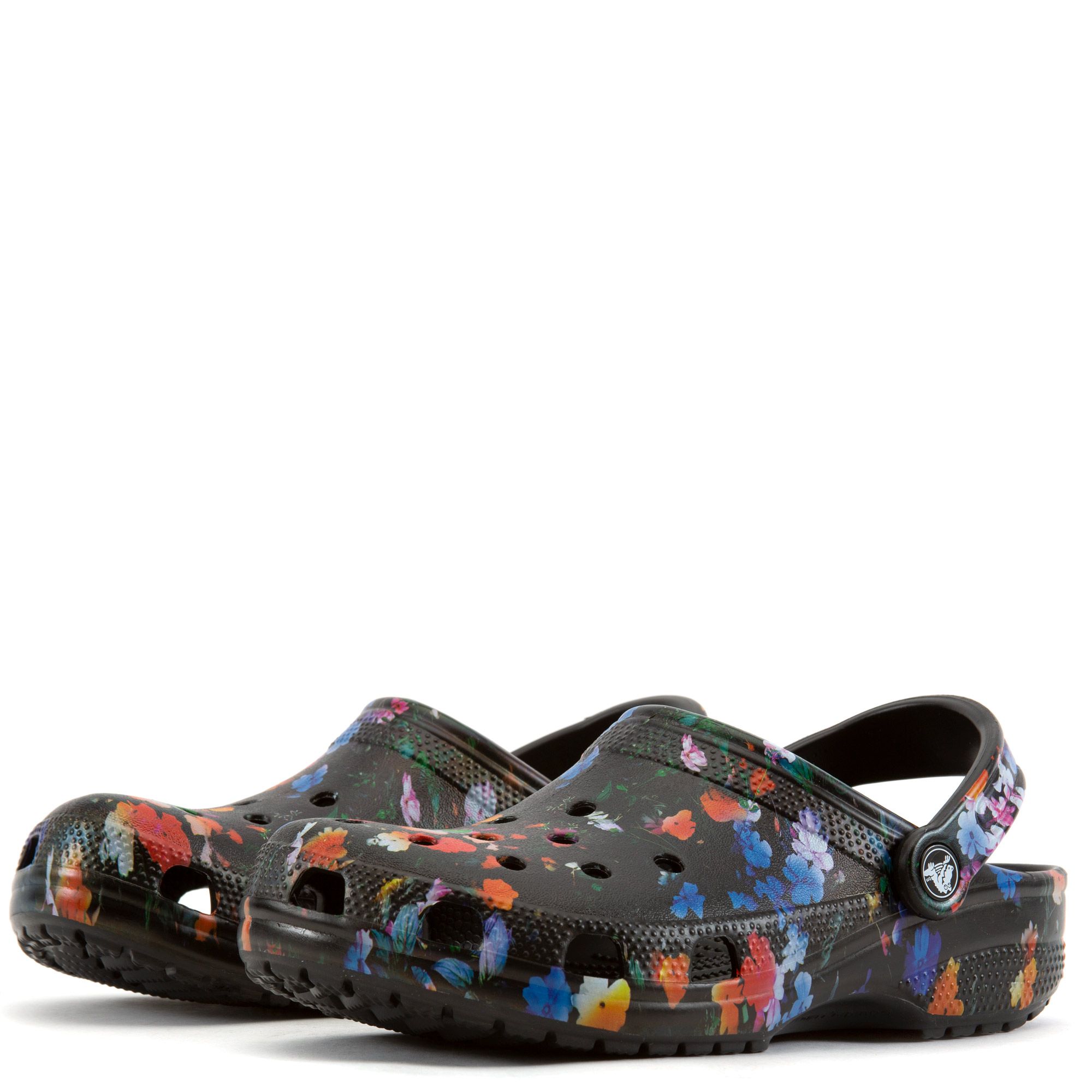 Black Men\'s Clog with Floral Embossing CROCS Classic Printed Floral Clog 206376-0C4 - Shiekh main image 4