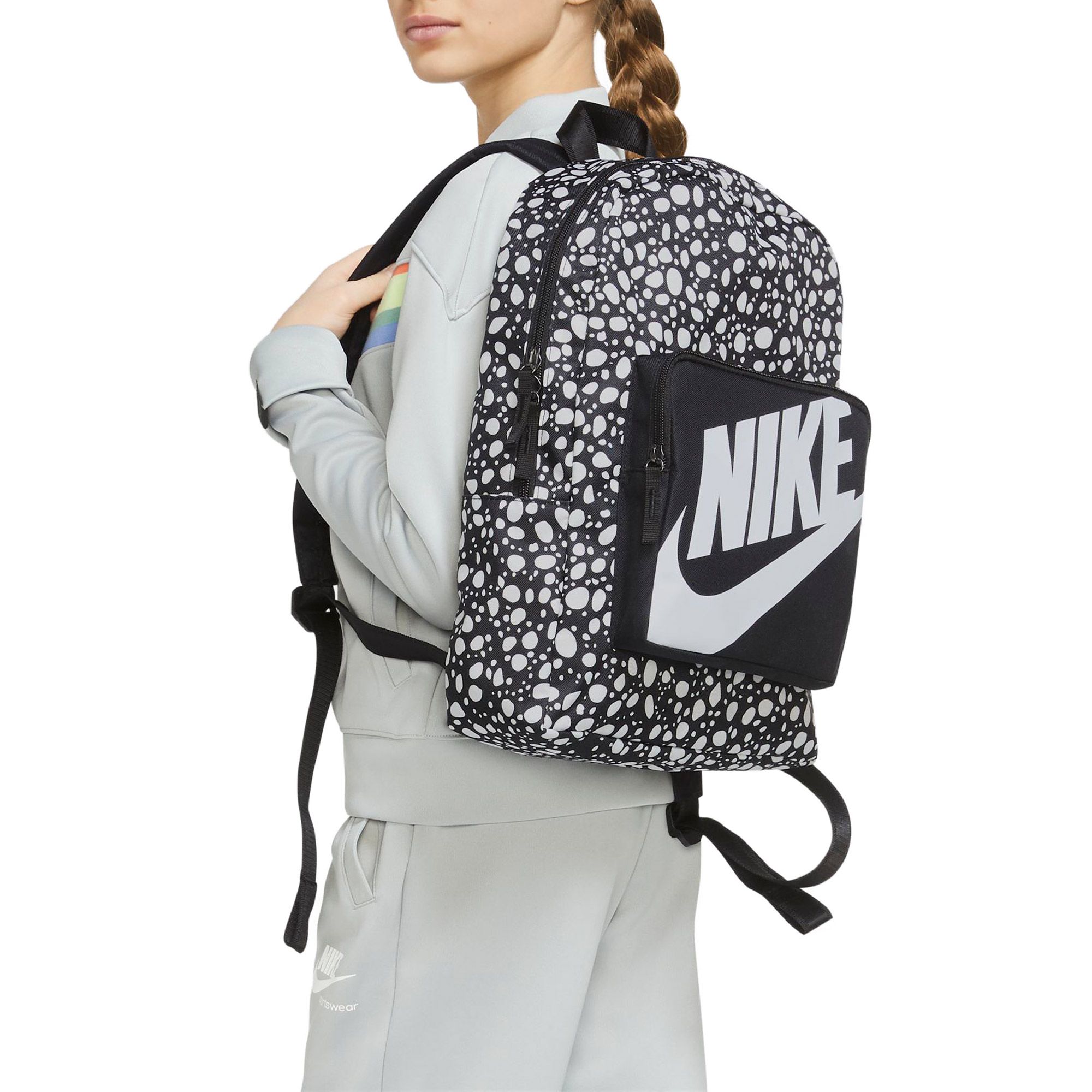 NIKE Kids' Classic Printed Backpack CU8966 010 Shiekh