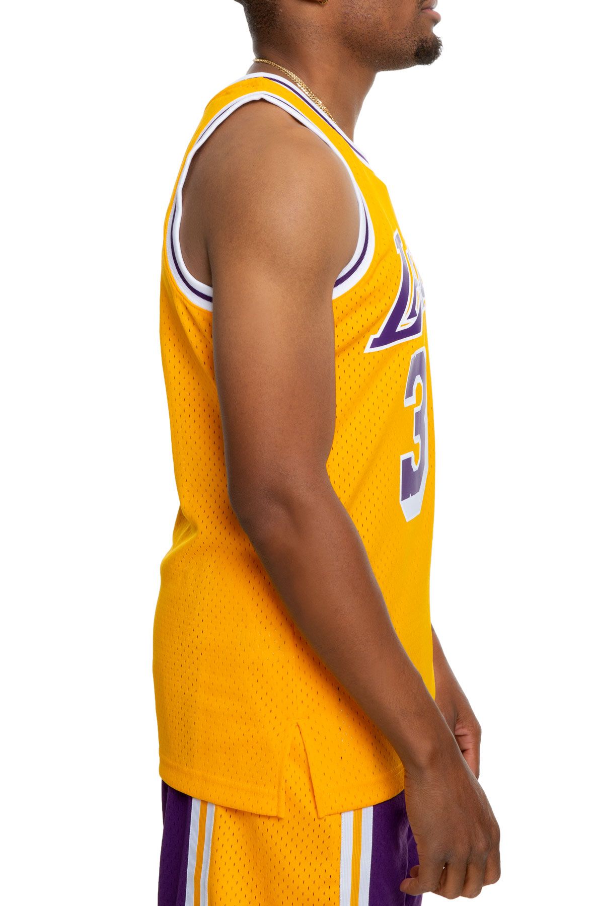 Mitchell & Ness NBA Swingman Los Angeles Lakers 99 Shaquille O'Neal Men's  Jersey Yellow SMJYGS18179-ALLTGD99SON