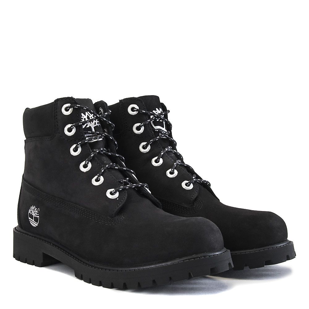 6 inch premium boot for junior in black