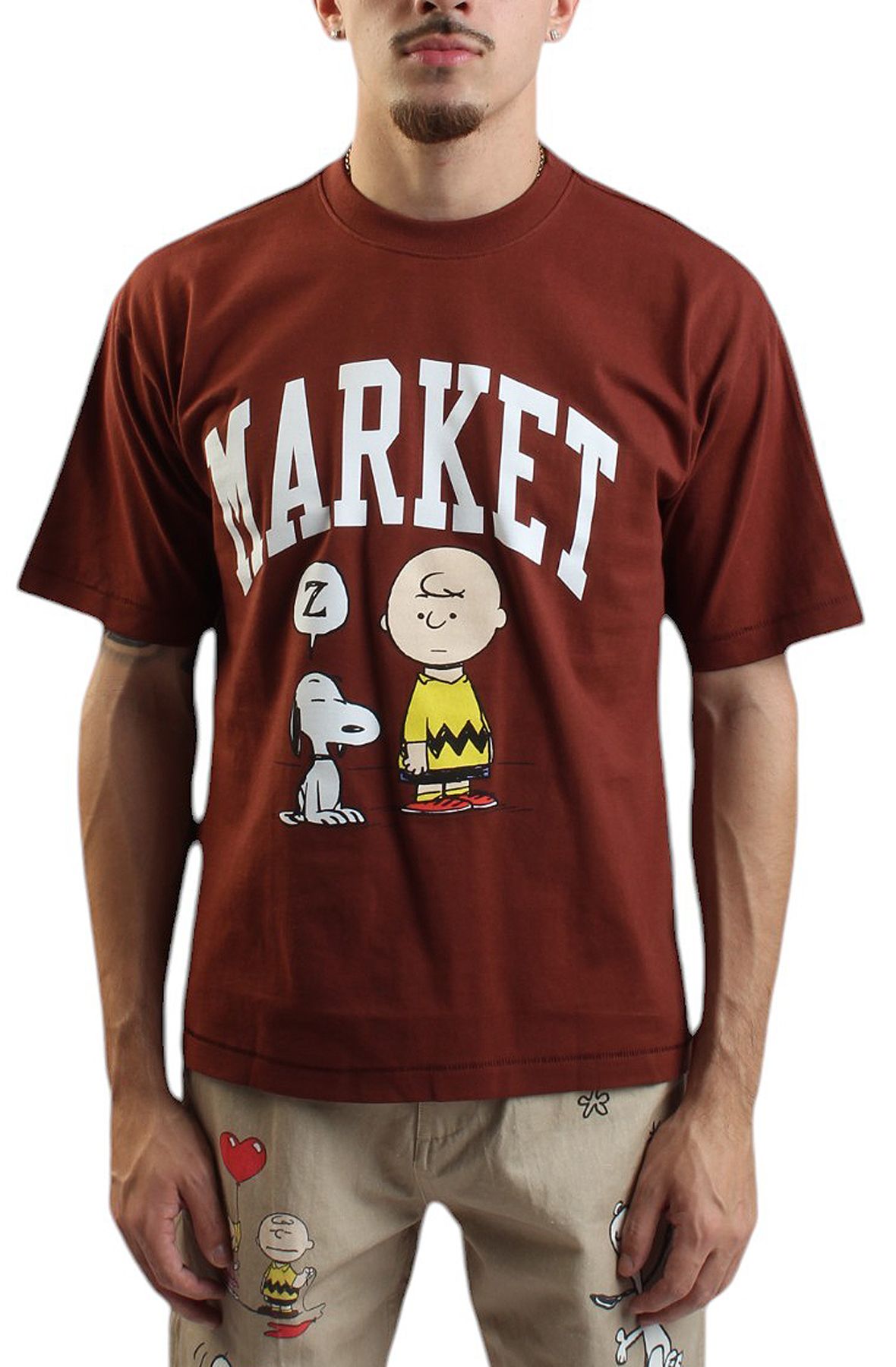 MARKET Peanuts Arc T-shirt 399001813BRN Shiekh