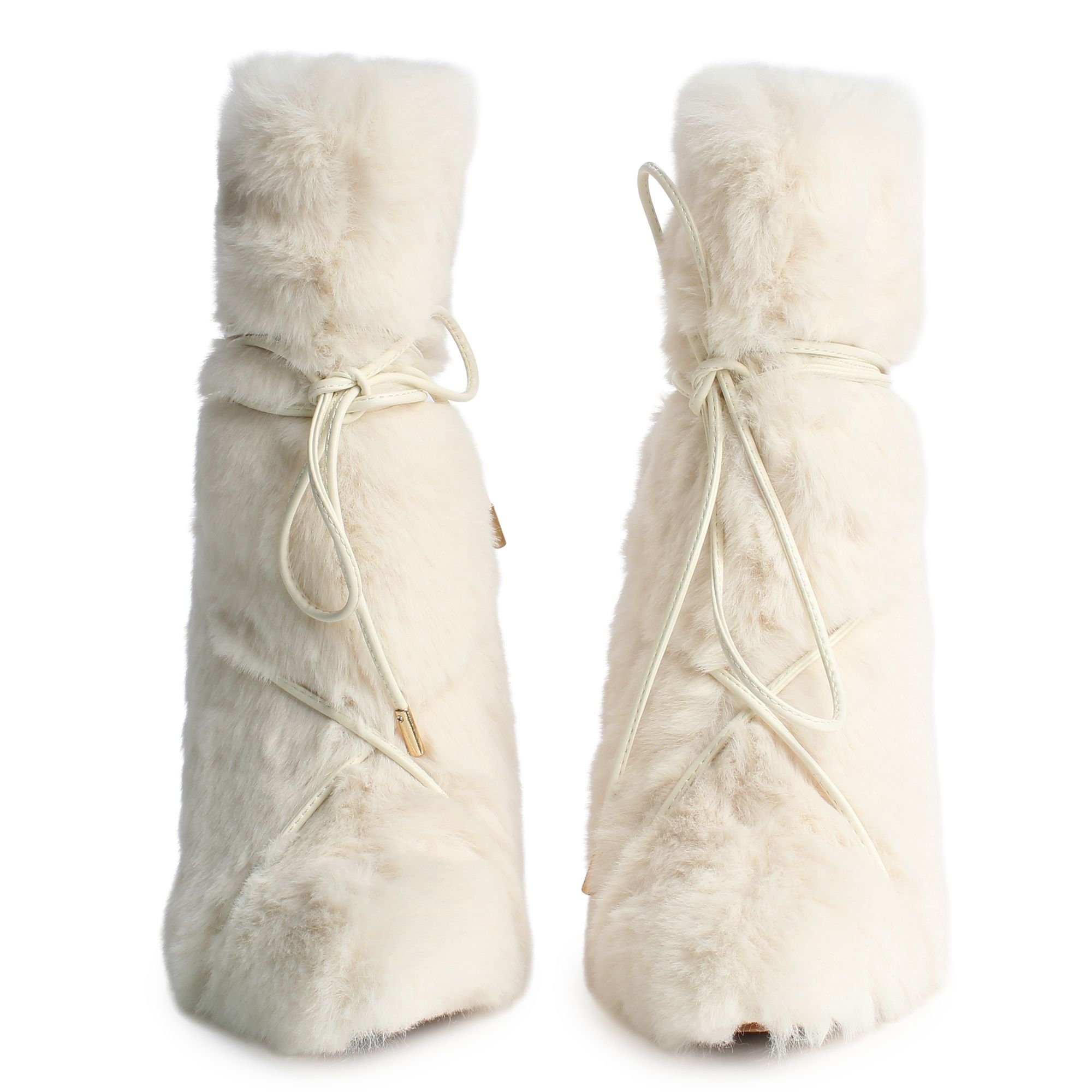 MCK FASHION INC. Chills-01High Heel Fur Boot CHILLS-01-WHT - Shiekh
