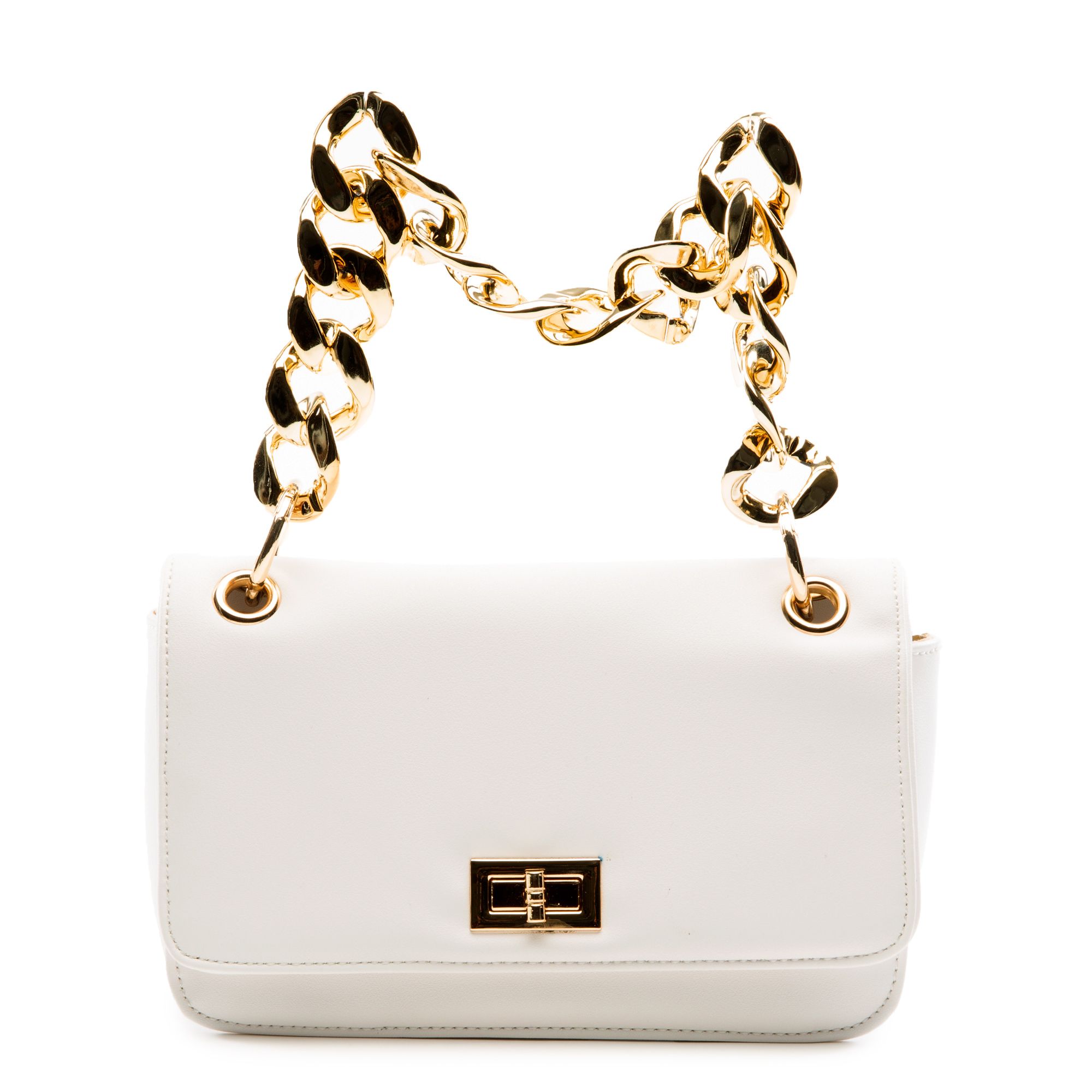 H&D ACCESSORIES, INC Gold Chain Crossbody Bag HPC3743WT Shiekh