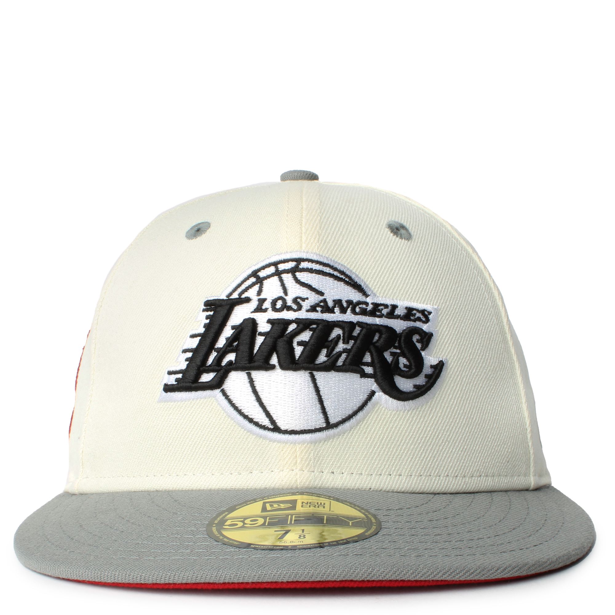 New Era Caps Los Angeles Lakers 59FIFTY Fitted Hat White/Red