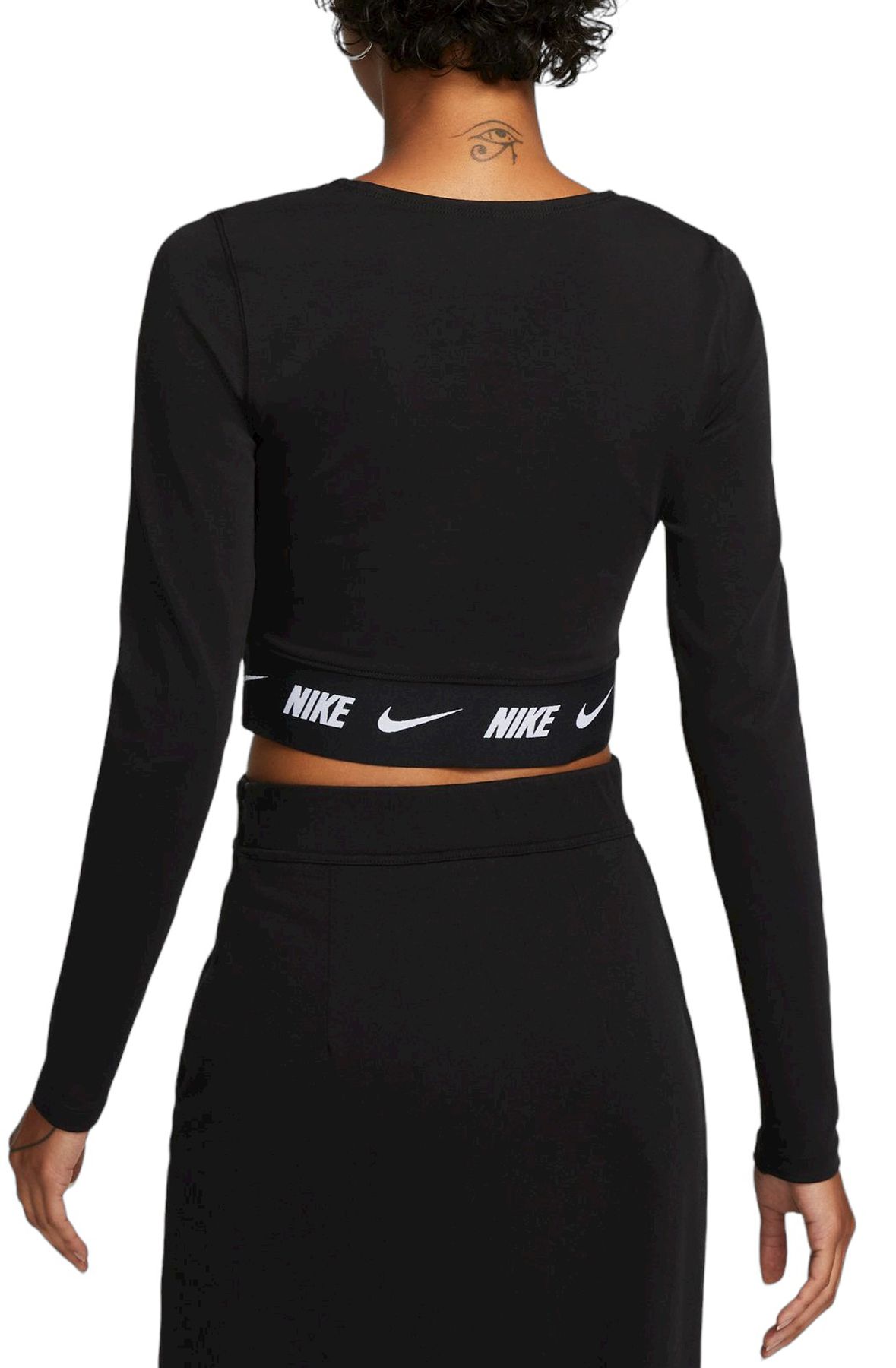 nike air long sleeve super crop top