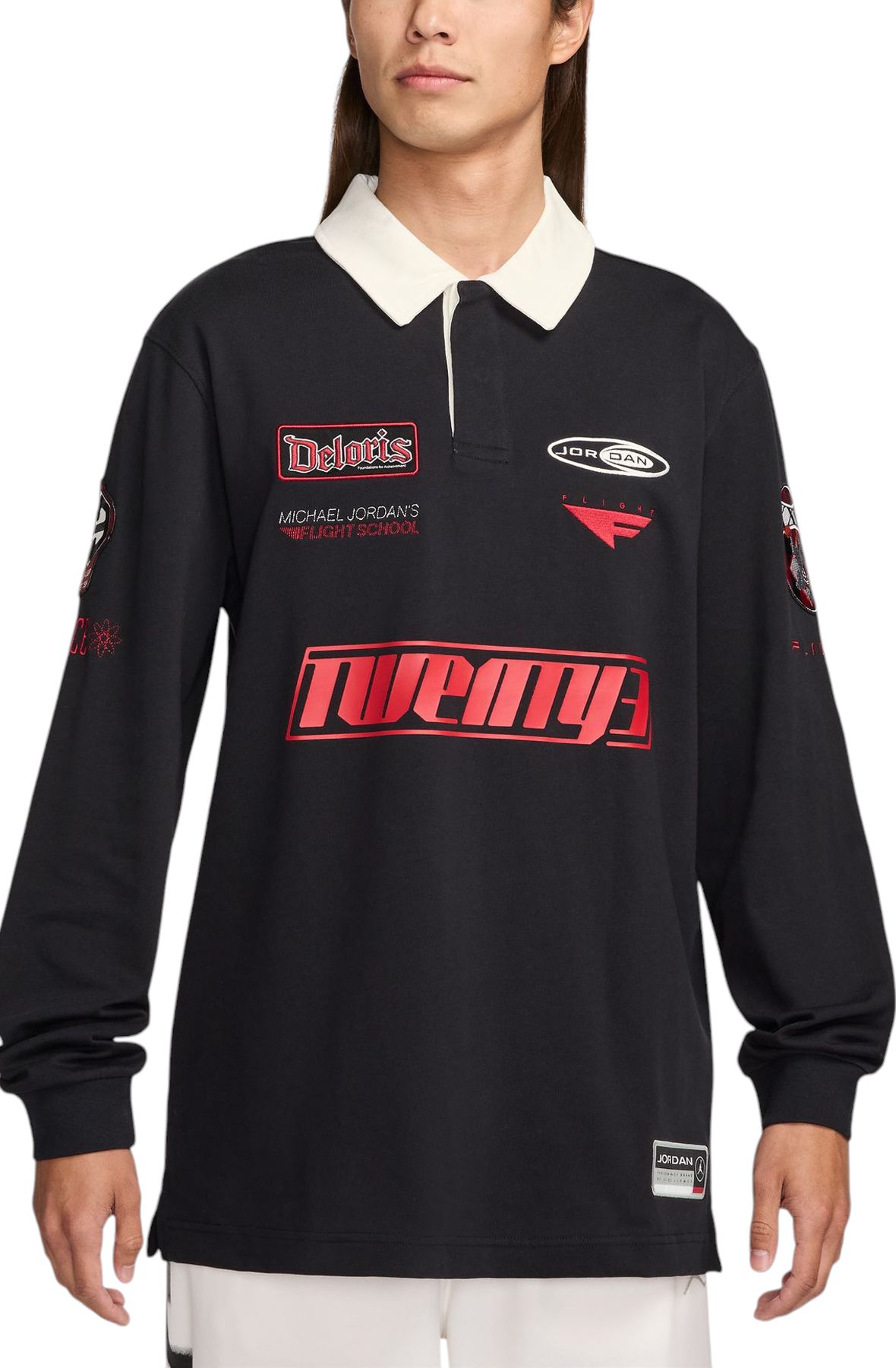 JORDAN Long-Sleeve Rugby Top HF9323 010 - Shiekh JORDAN Long-Sleeve Rugby Top HF9323 010 - Shiekh