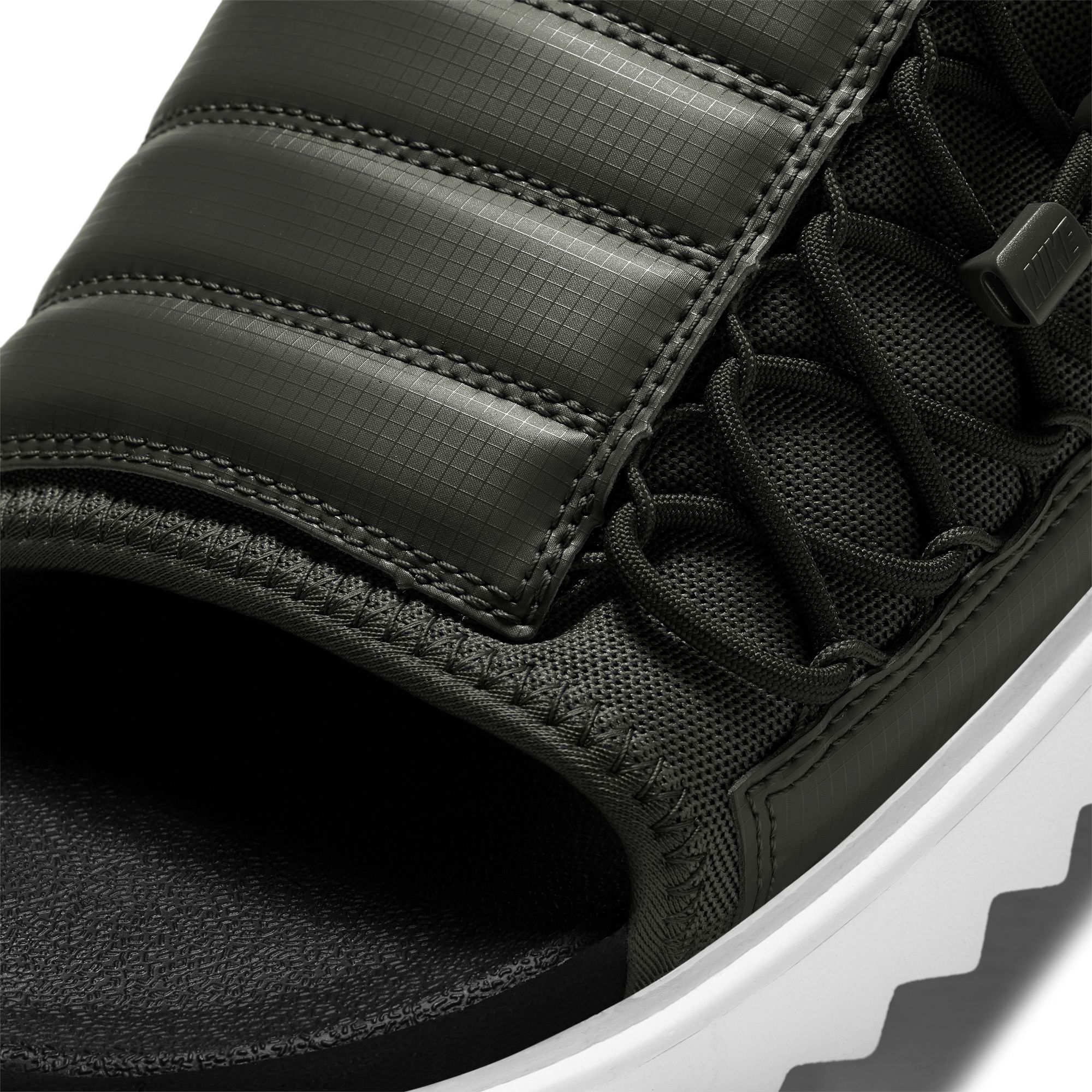 Men\'s Asuna Black Slide-11M On Sport Sandals with White Serrated Sole NIKE Asuna 2 Slides Black/Black-Dark Grey-White DJ3388 001  main image 4