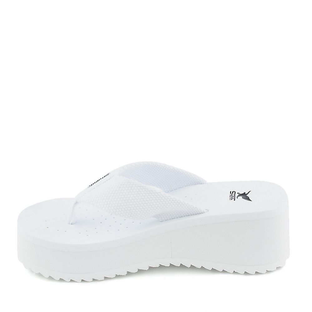 Women's Platform Thong Sandal AKA-S White