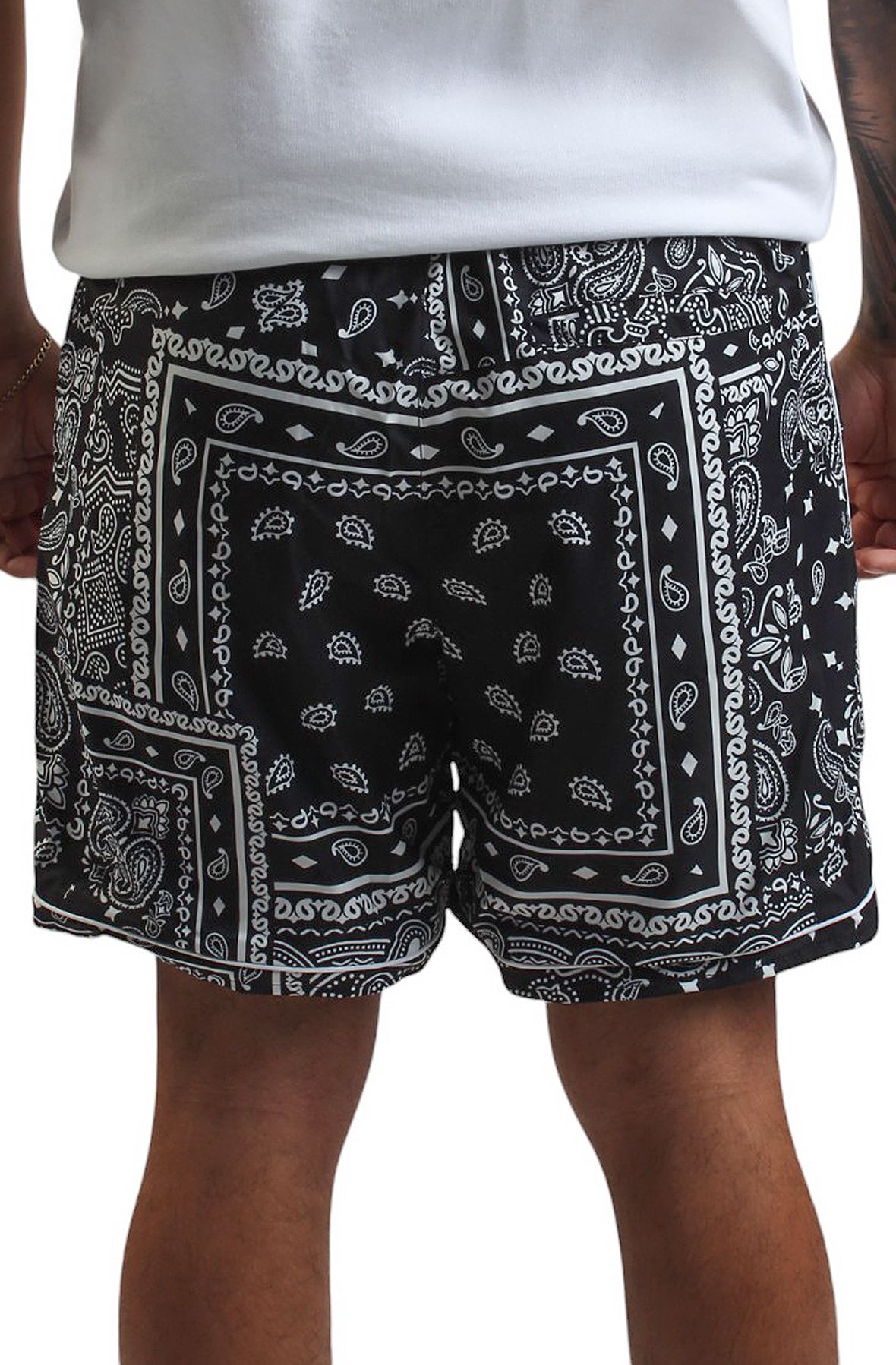 REBEL MINDS Paisley V2 Woven Short 341-932BLK - Shiekh