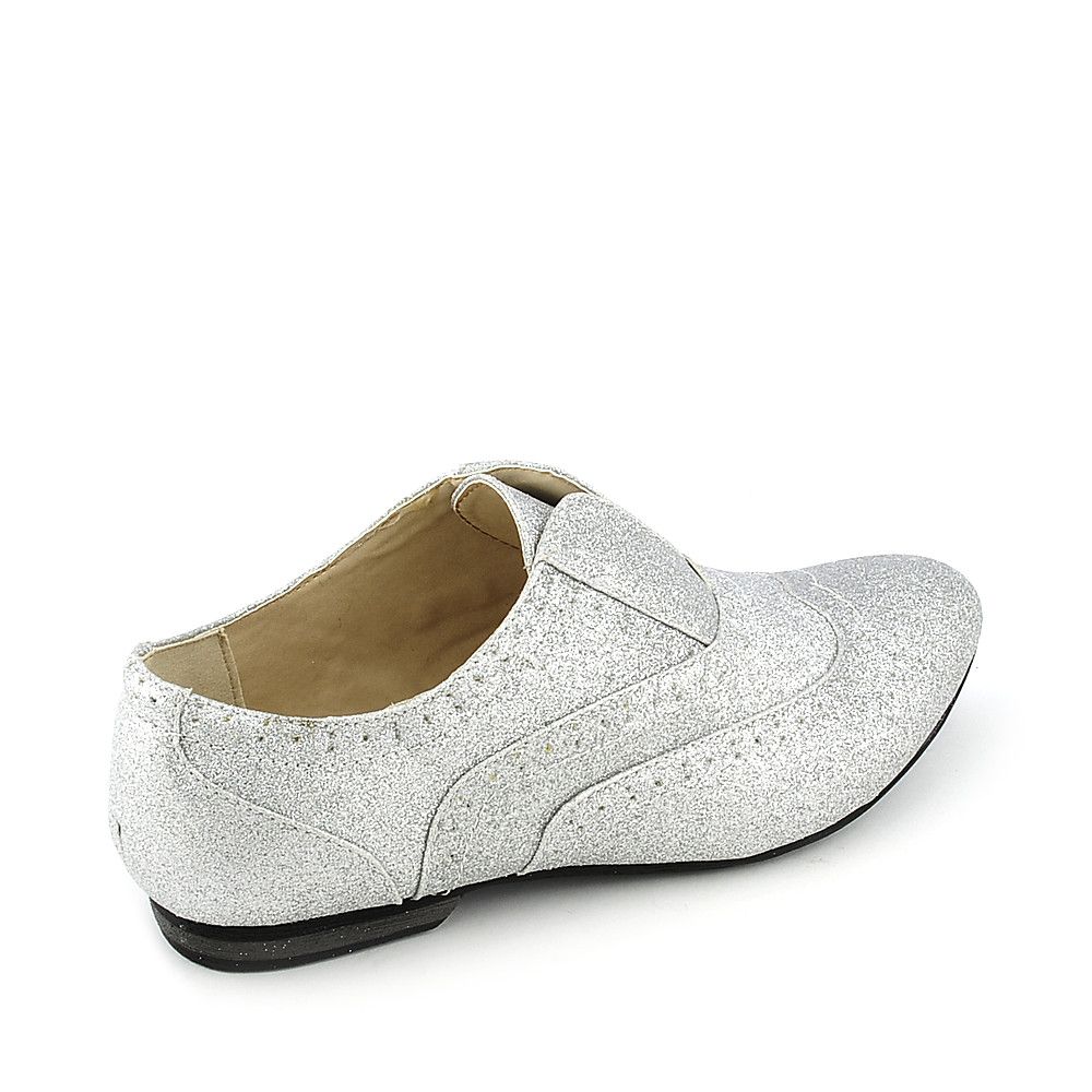 LEGEND Women Berry-03 Glitter Shoes Silver Shoes 5.5 Silver