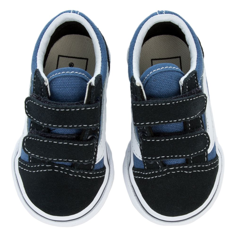 Vans Old Skool V Skate Shoe - Baby / Toddler - Blue / Navy