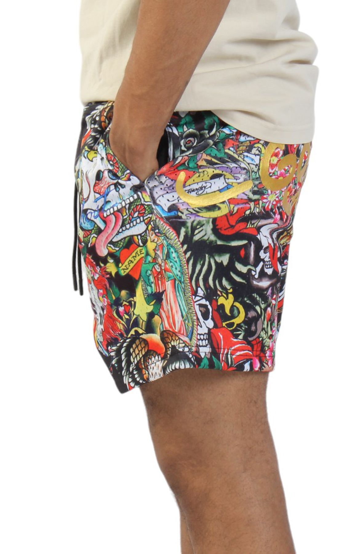 タトゥーアート際立つ◆Ed Hardy Track Pants◆個性映える一着 Flashboard Trackpant
