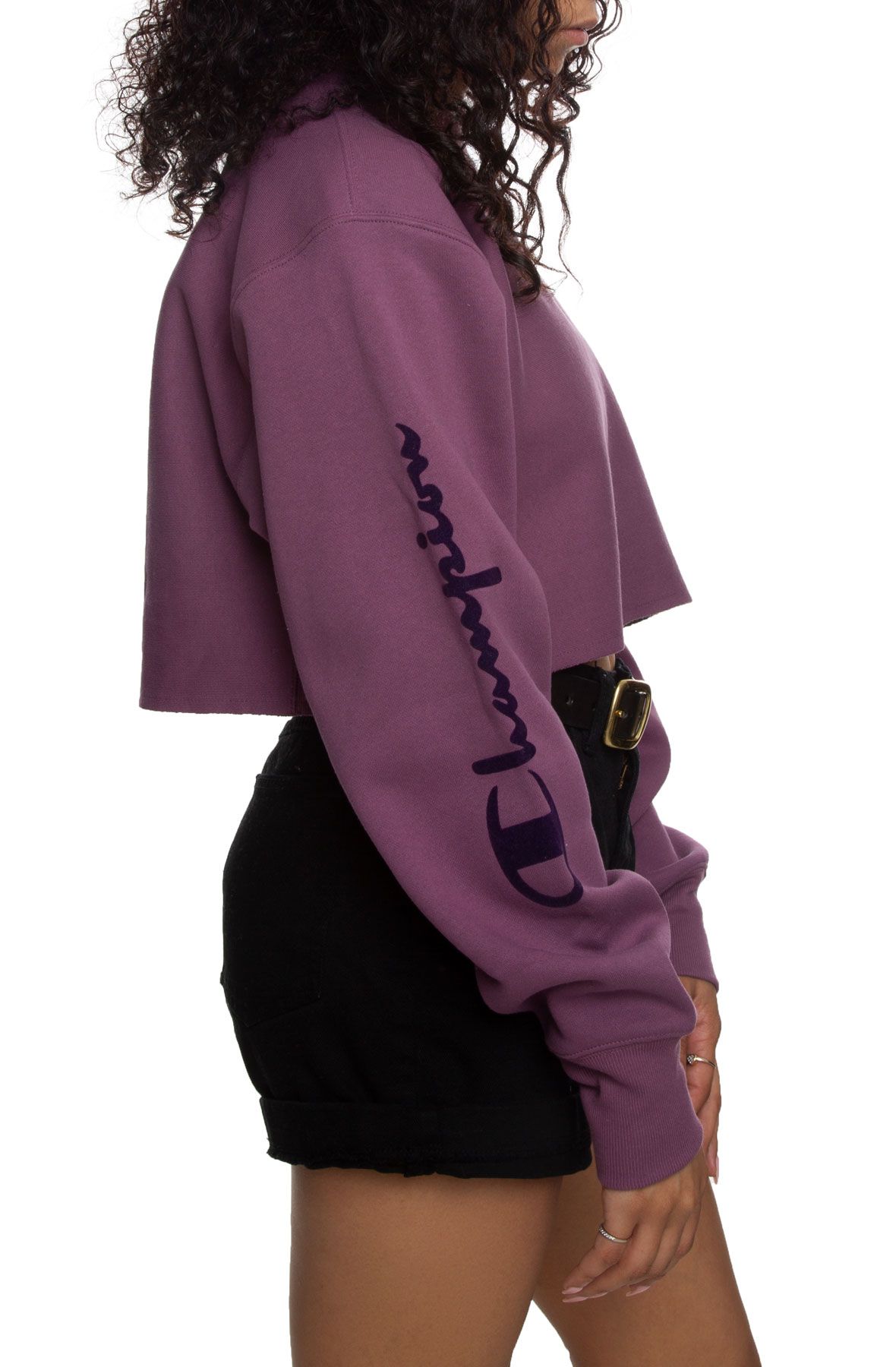 CHAMPION Reverse Weave "C" Logo Cropped Crew WL827G550212LB+ Shiekh