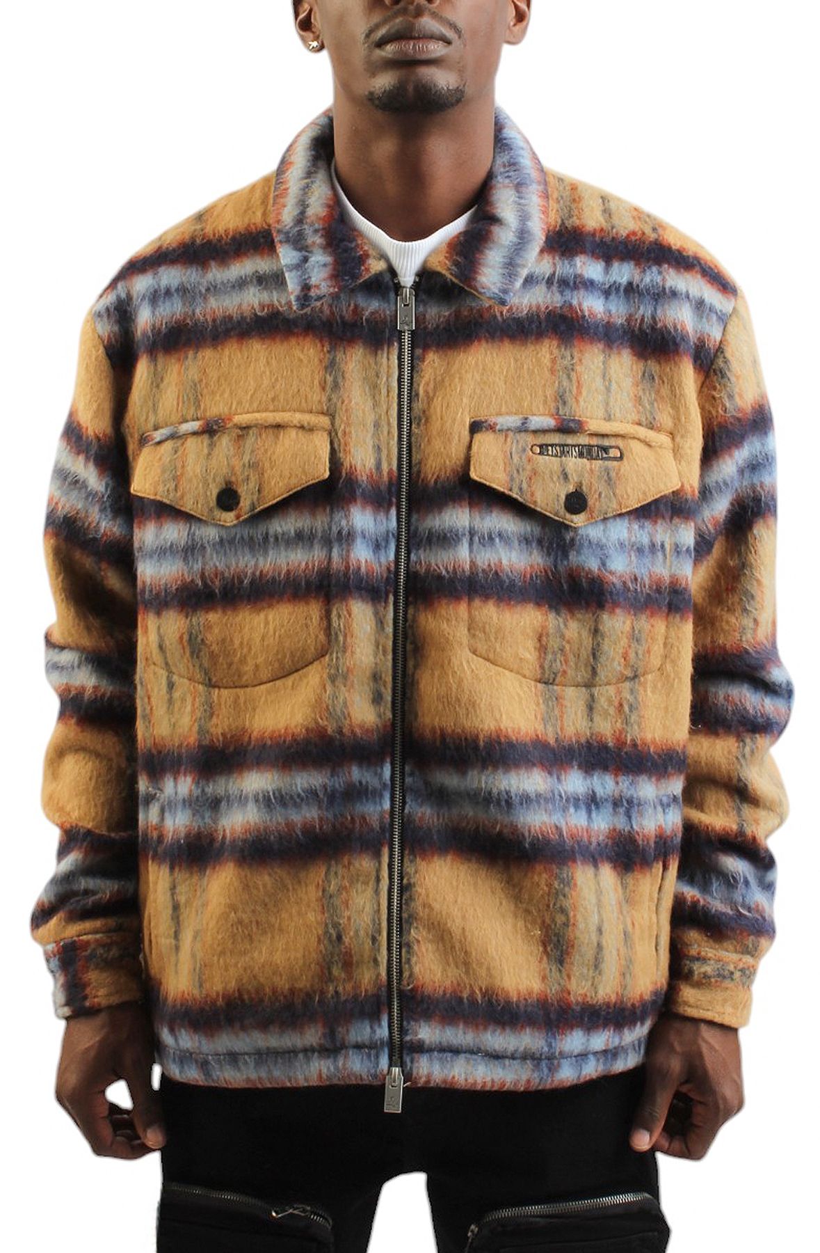 DIET STARTS MONDAY Mohair Zip Flannel DSM-HOL24-019 - Shiekh