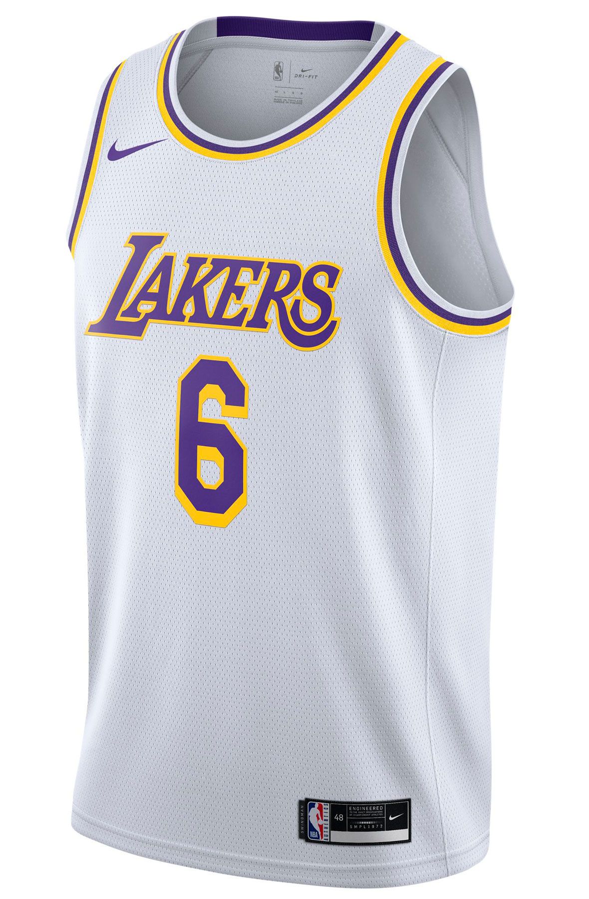 Nike Anthony Davis Lakers Black Number Tshirt Tee L Jersey Swingman Restart