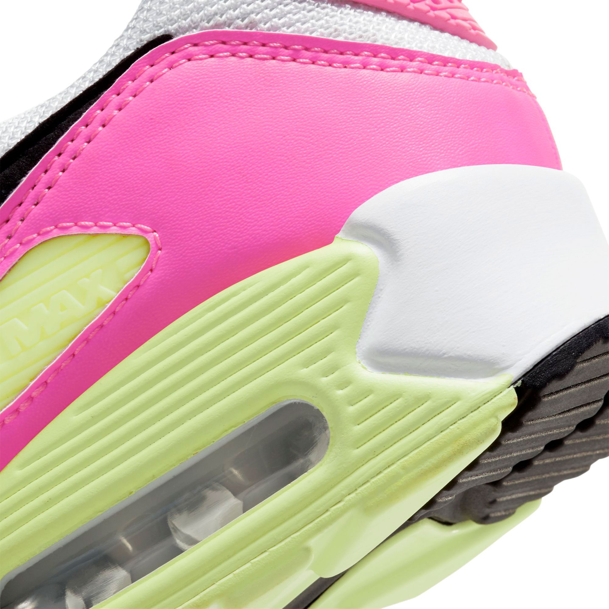 T nis de corrida feminino Nike Air Max 90 Ct1030-100, White/Black-pink  Blast-ghost Green, 6