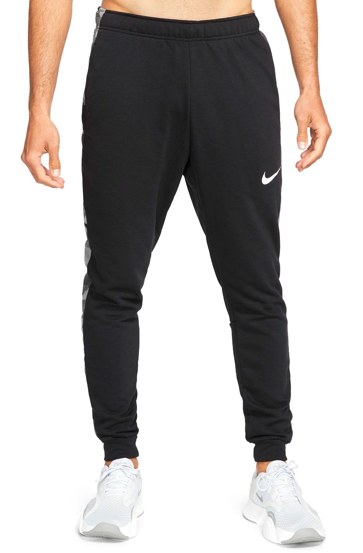  Nike Dri-FIT Men's Tapered Training Pants (Large, Charcoal  Heather/Black) : Clothing, Shoes & Jewelry