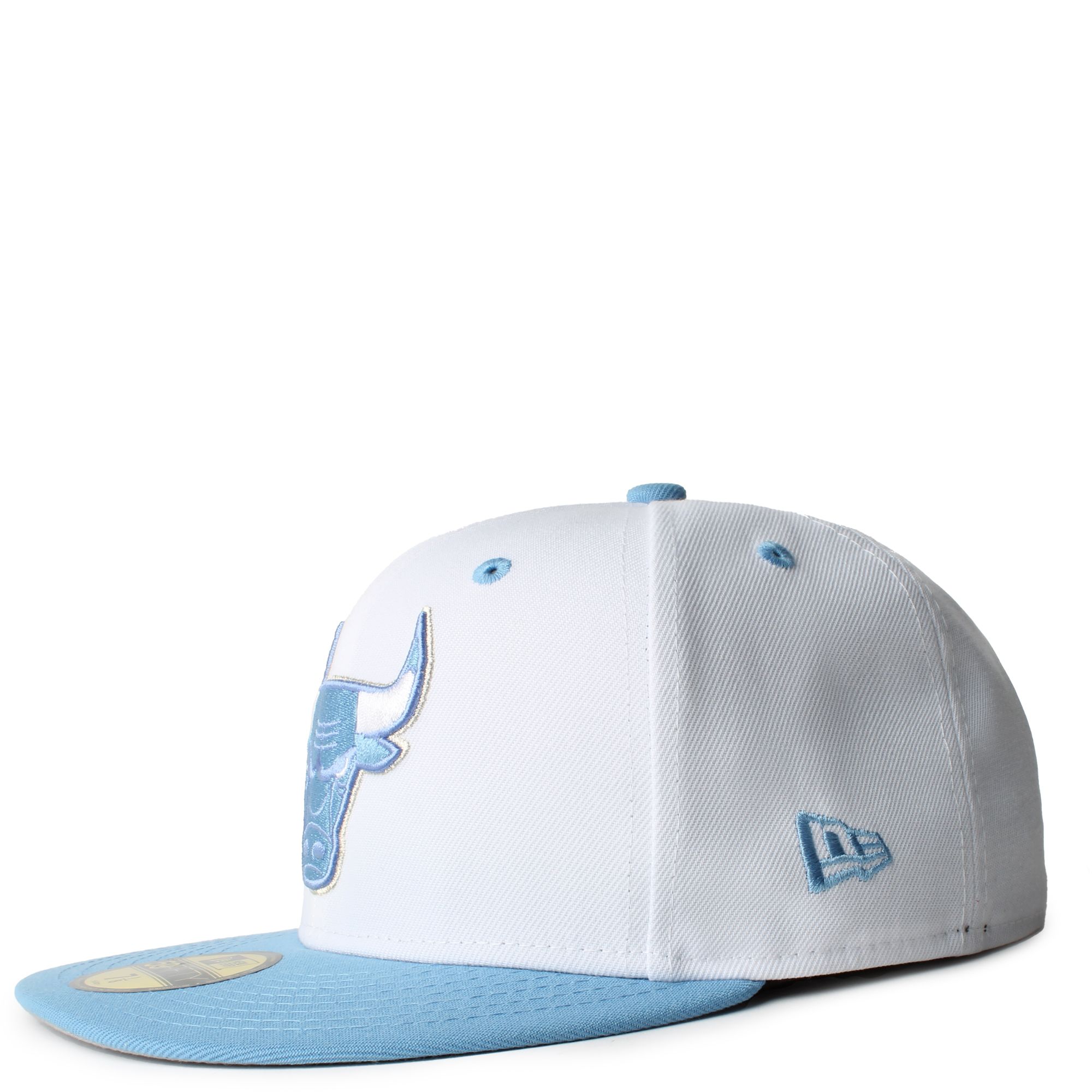 New Era Caps Dodgers Sky 59FIFTY Fitted Hat White/Sky