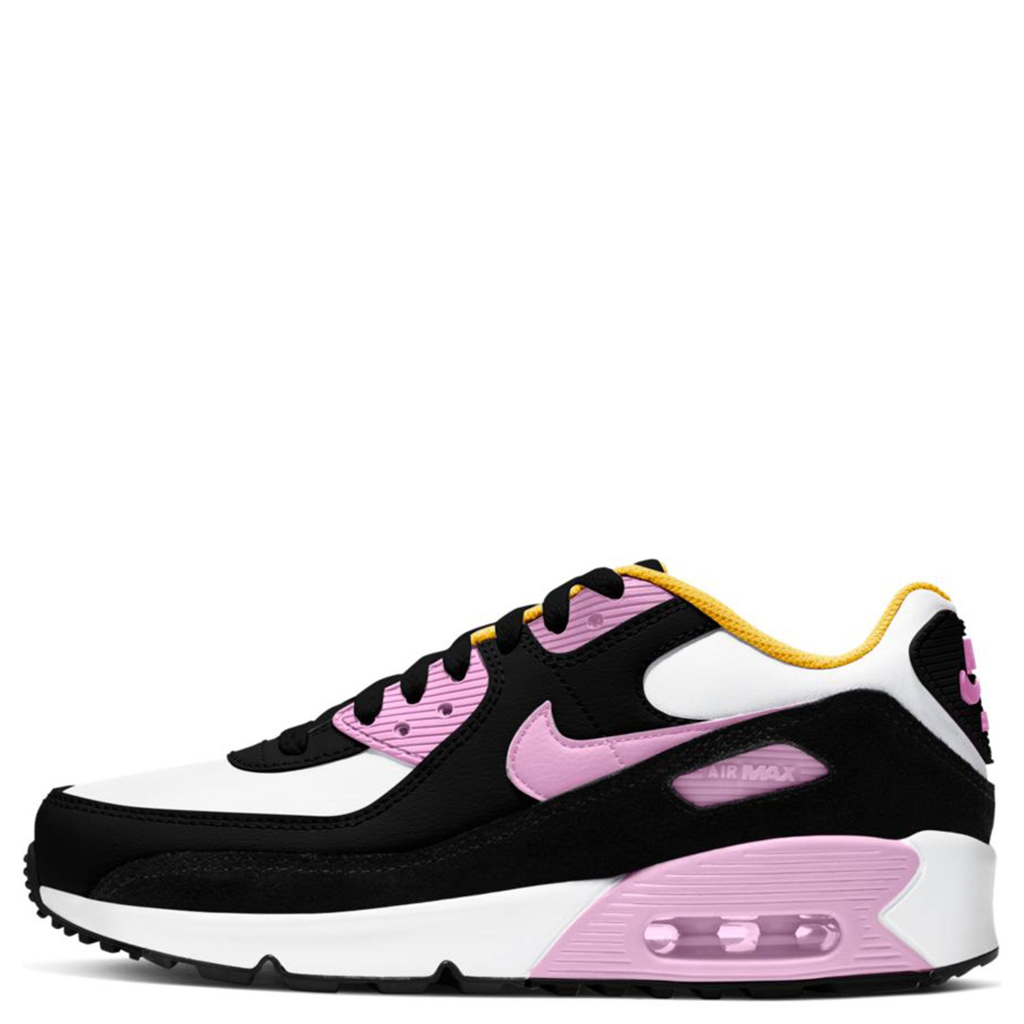 Nike Air Max 90 LTR Black/Pink Grade School Girls' Shoes, Size: 4.5