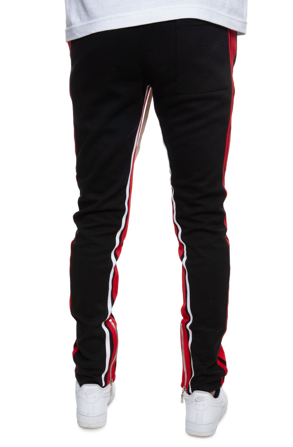 BLACK KEYS Double Stripe Track Pants CLP800-BLKRED - Shiekh