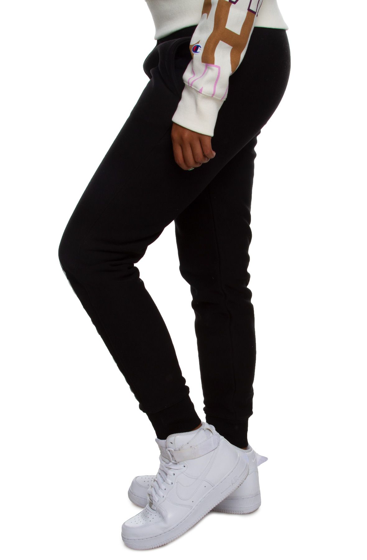 reverse weave cuffed joggers